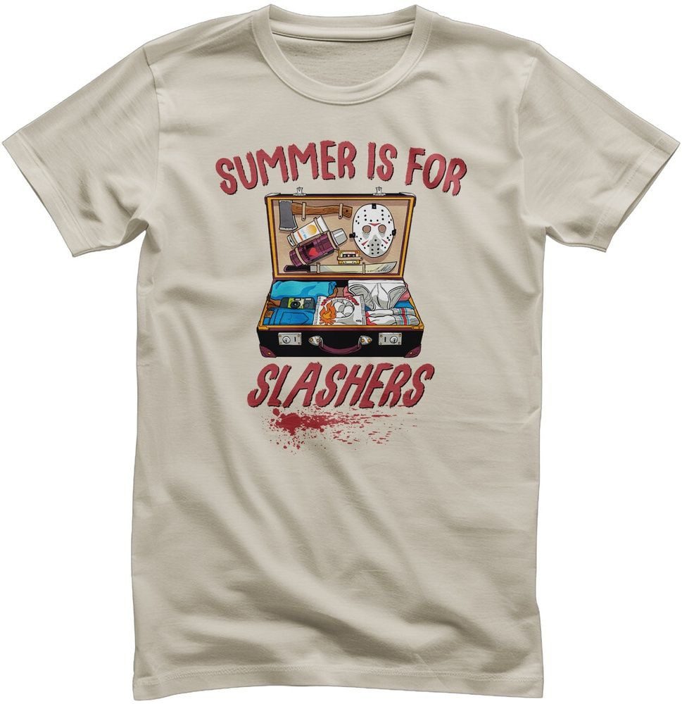Friday the 13th T-Shirt Summer Is For Slashers T-Shirt