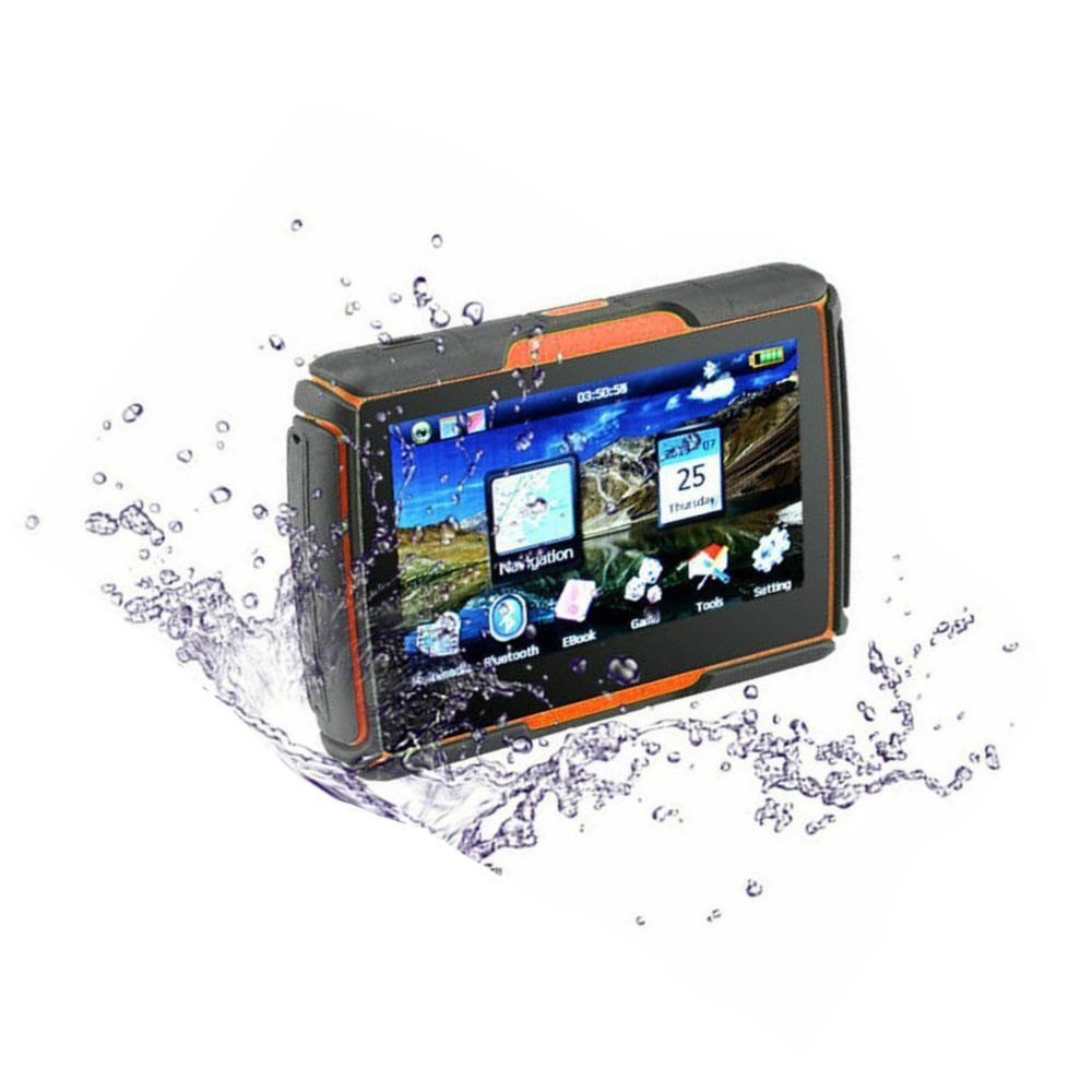 GABITECH 4 Zoll wasserdichtes GPS Navigationsgerät DRIVE M4 für Motorrad & PKW Motorrad-Navigationsgerät (2 in 1 Navi, umfangreiches Zubehör)