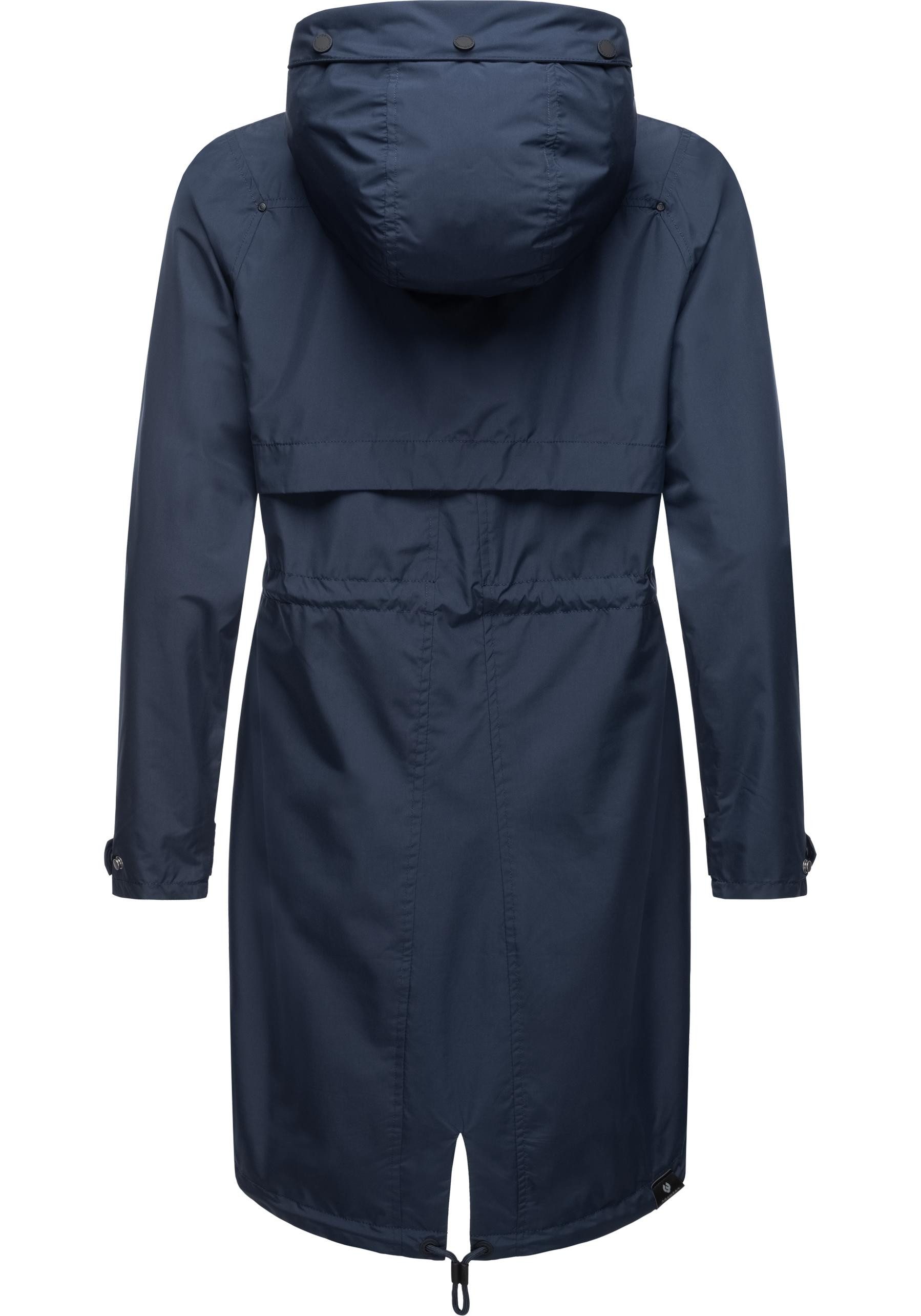 Ragwear Jerseymantel Frodik Wasserdichter oversized Damen Parka für die Übergangszeit