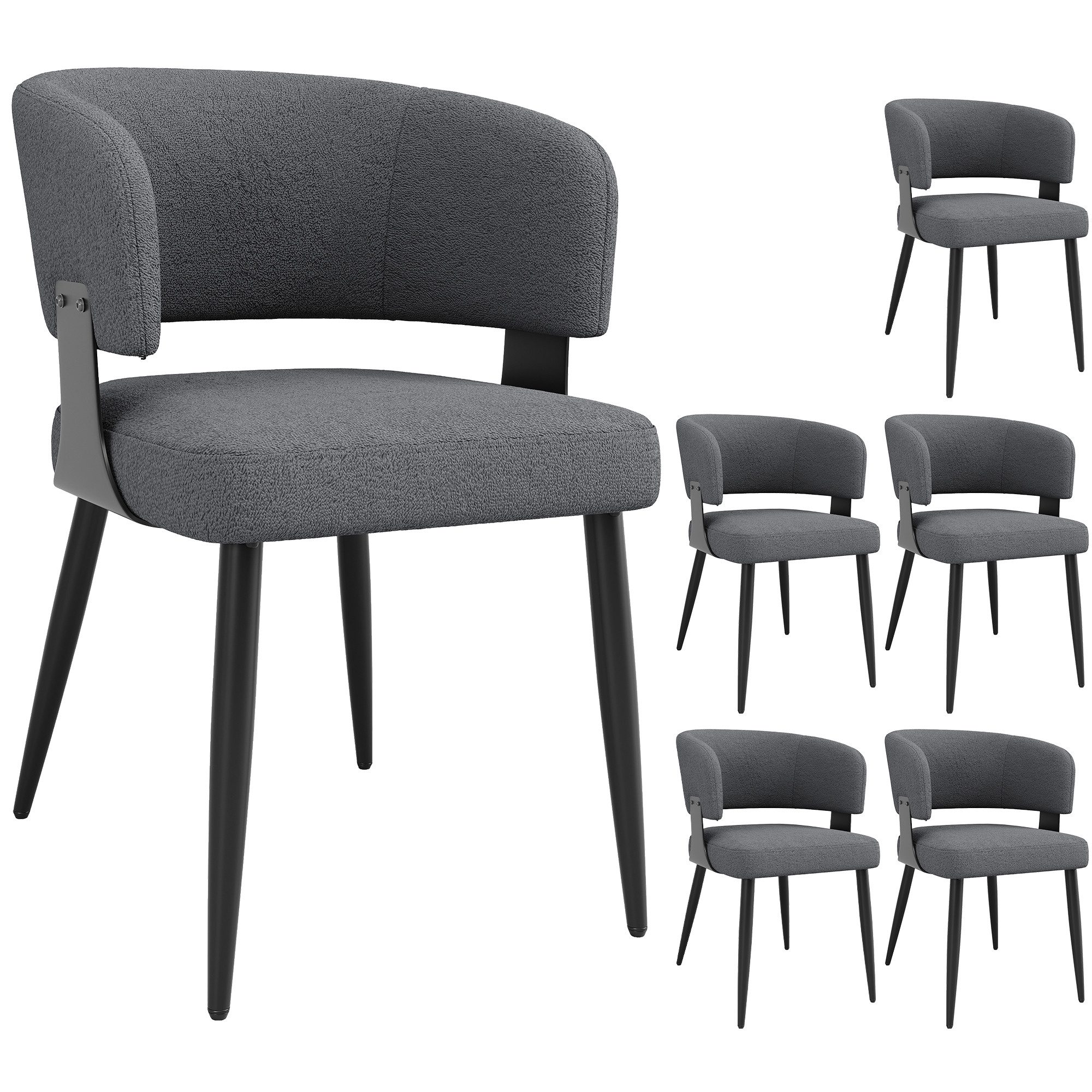 REDOM Esszimmerstuhl Make-up-Stuhl,Schminkstuhl (2-6er Set Ergonomischer günstig online kaufen
