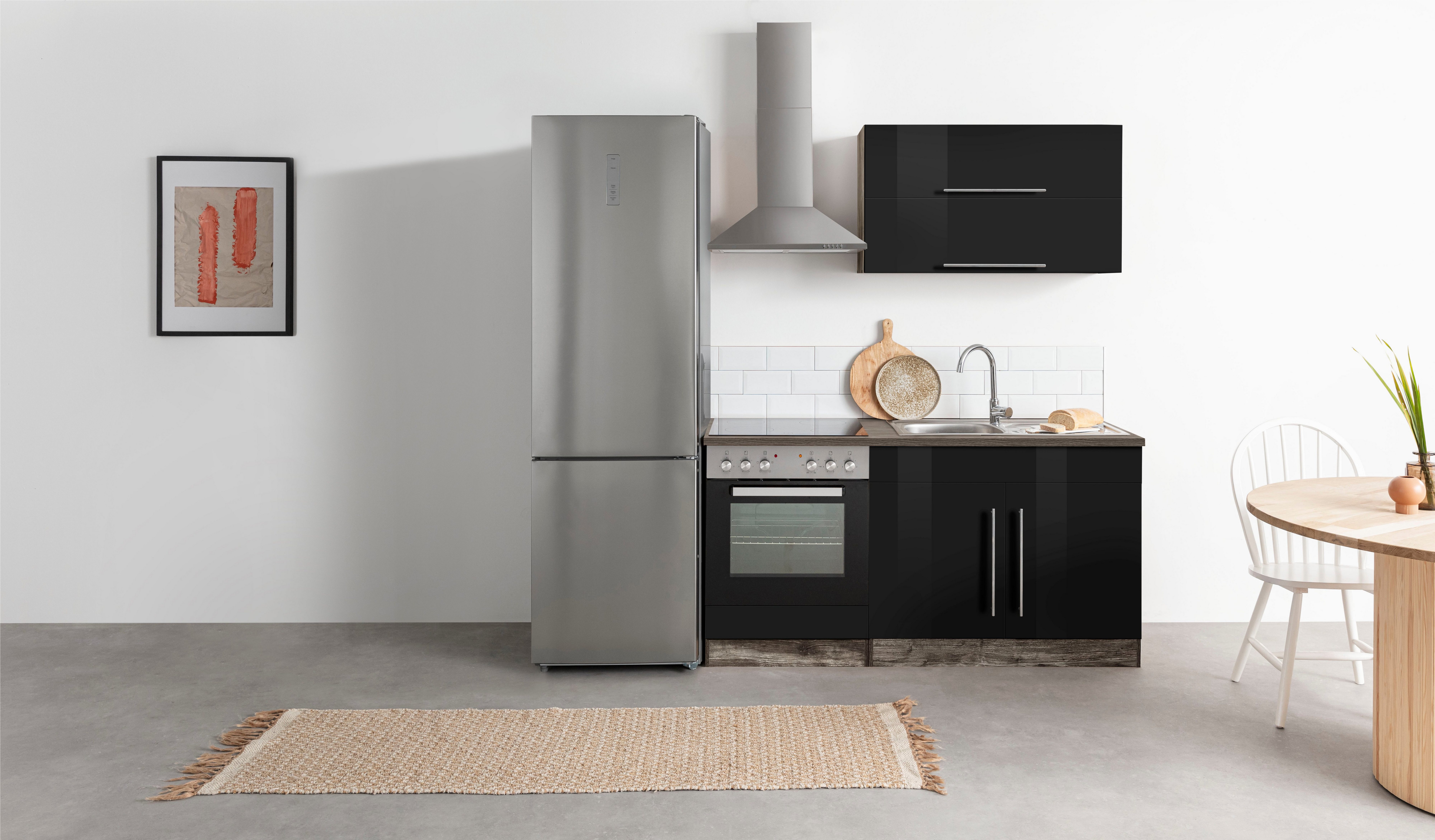 KOCHSTATION Küchenzeile KS-Samos, Breite 160 cm, günstig online kaufen
