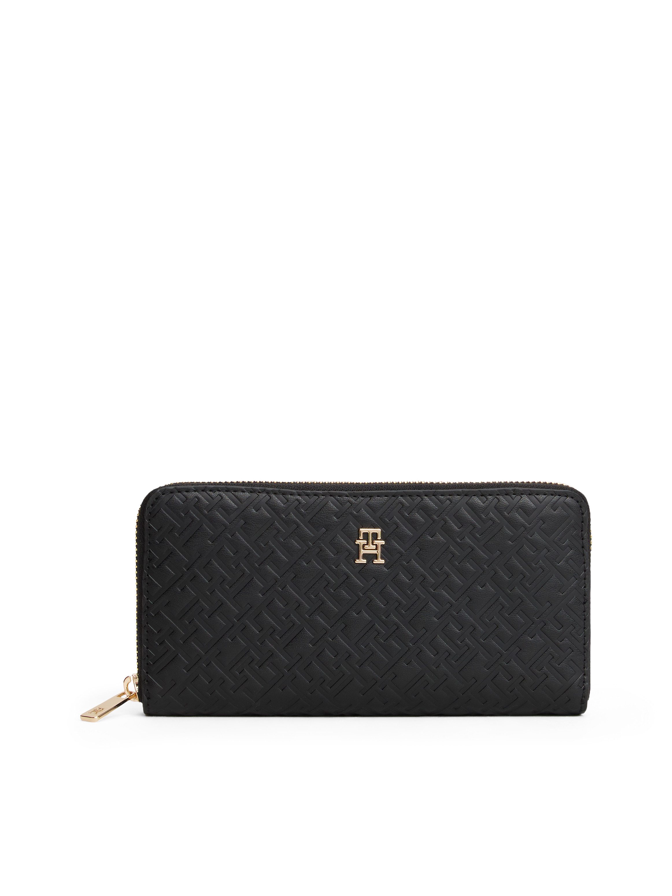 Tommy Hilfiger Clutch LRG ZA MONO, Damen Mini Bag, Geldbörse, mit edlem TH- günstig online kaufen