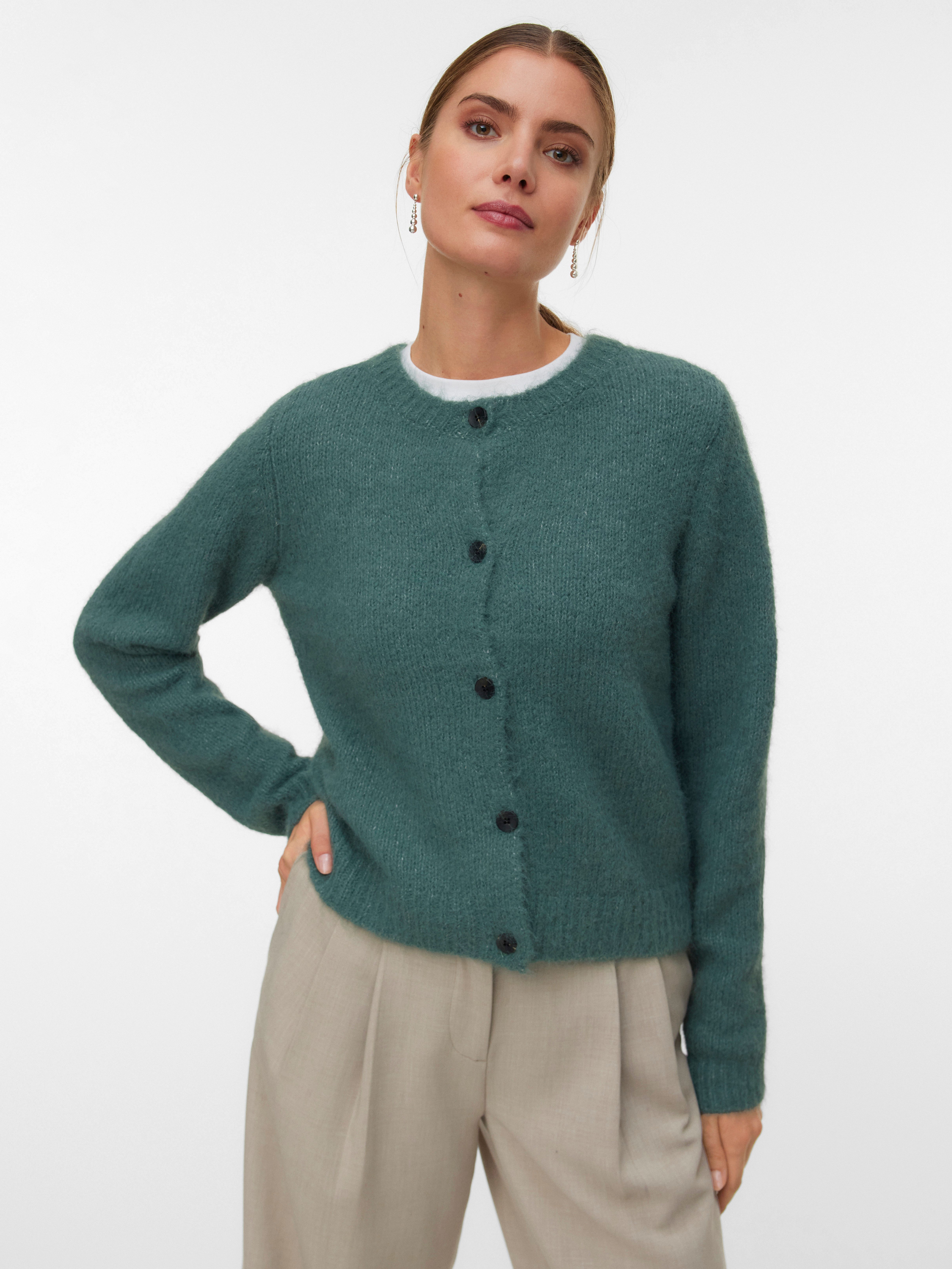 Vero Moda Strickjacke VMNOVAH LS O-NECK günstig online kaufen