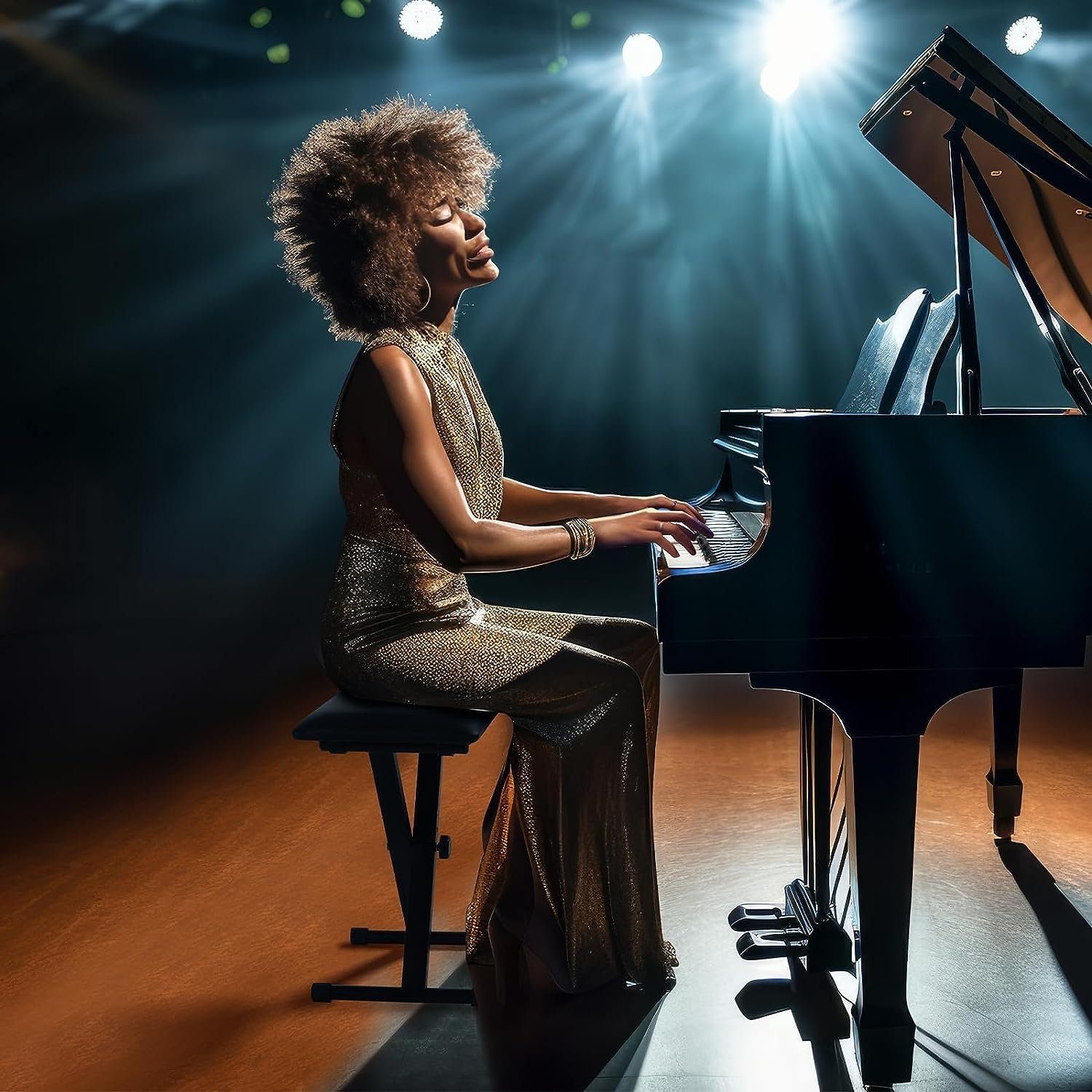 TLGREEN Keyboardbank Keyboard Hocker Höhenverstellbare, Klavierhocker X-för günstig online kaufen