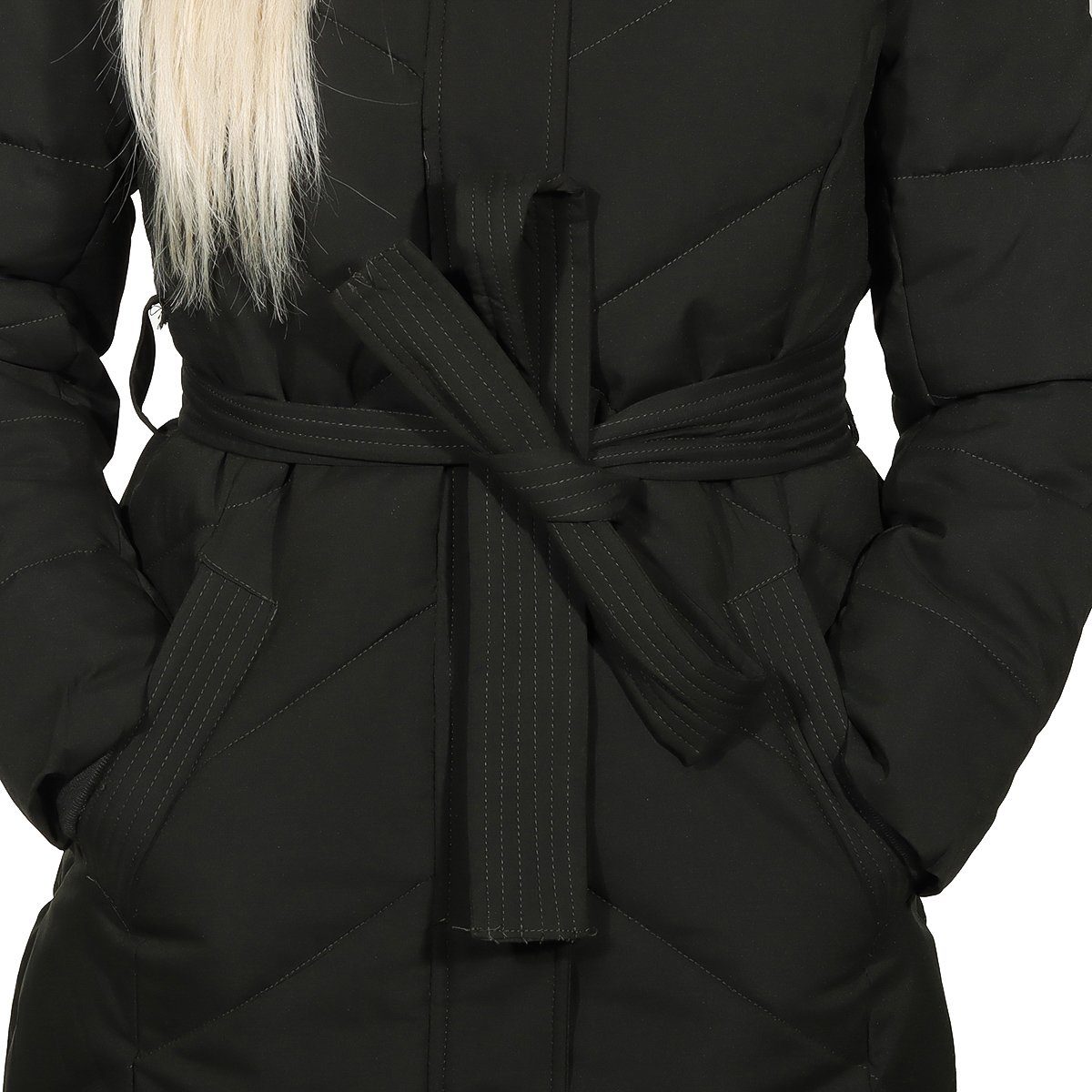 Aurela Damenmode Kurzmantel Steppmantel Damen Mantel diagonal gesteppt mit günstig online kaufen