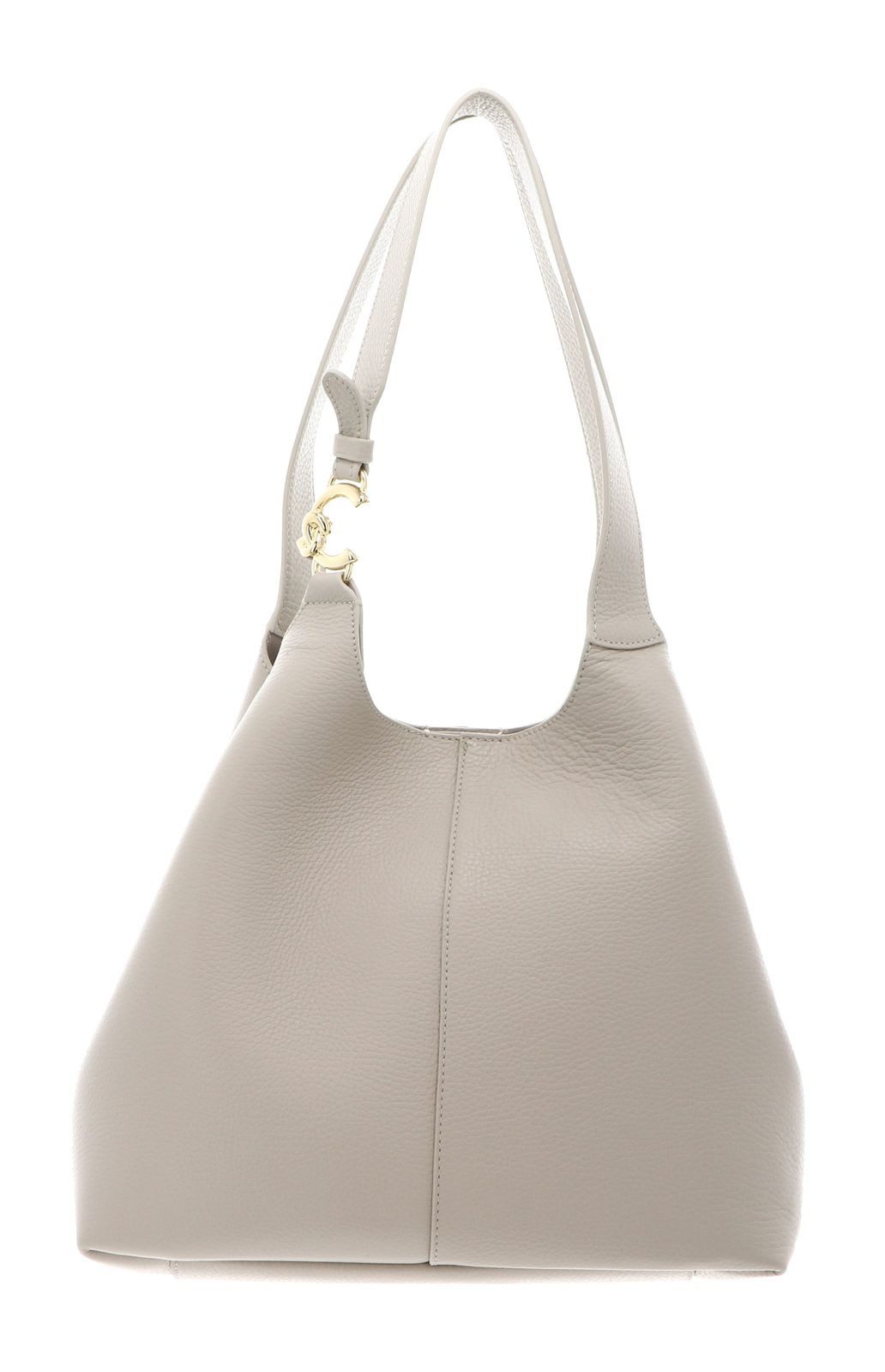 COCCINELLE Schultertasche Shopper (Set, 2-tlg), aus echtem Rindsleder