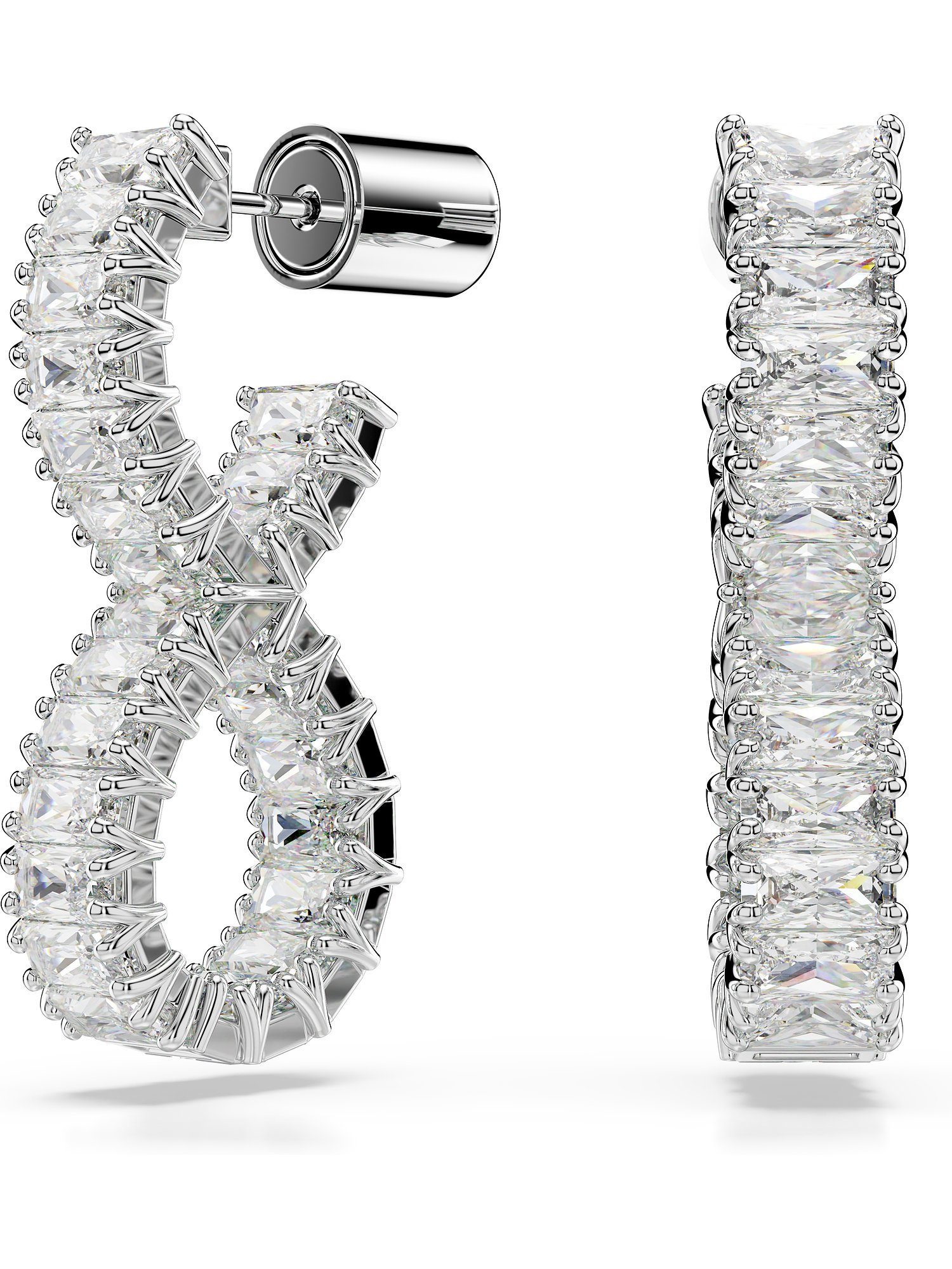 Paar Creolen Swarovski Damen-Creolen Metall Swarovski-Kristall