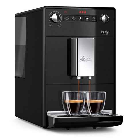 Melitta Kaffeevollautomat Purista® F230-102, schwarz, Lieblingskaffee-Funktion, kompakt & extra leise