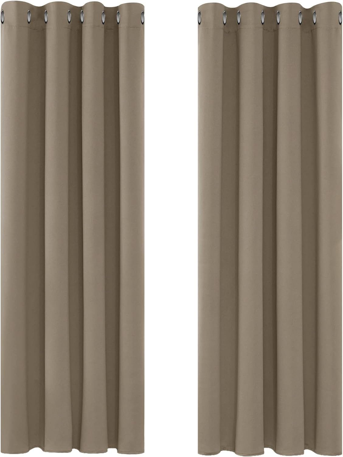 Deconovo Verdunkelungsvorhang Blickdichter Vorhang mit Ösen Gardinen Wohnzi günstig online kaufen