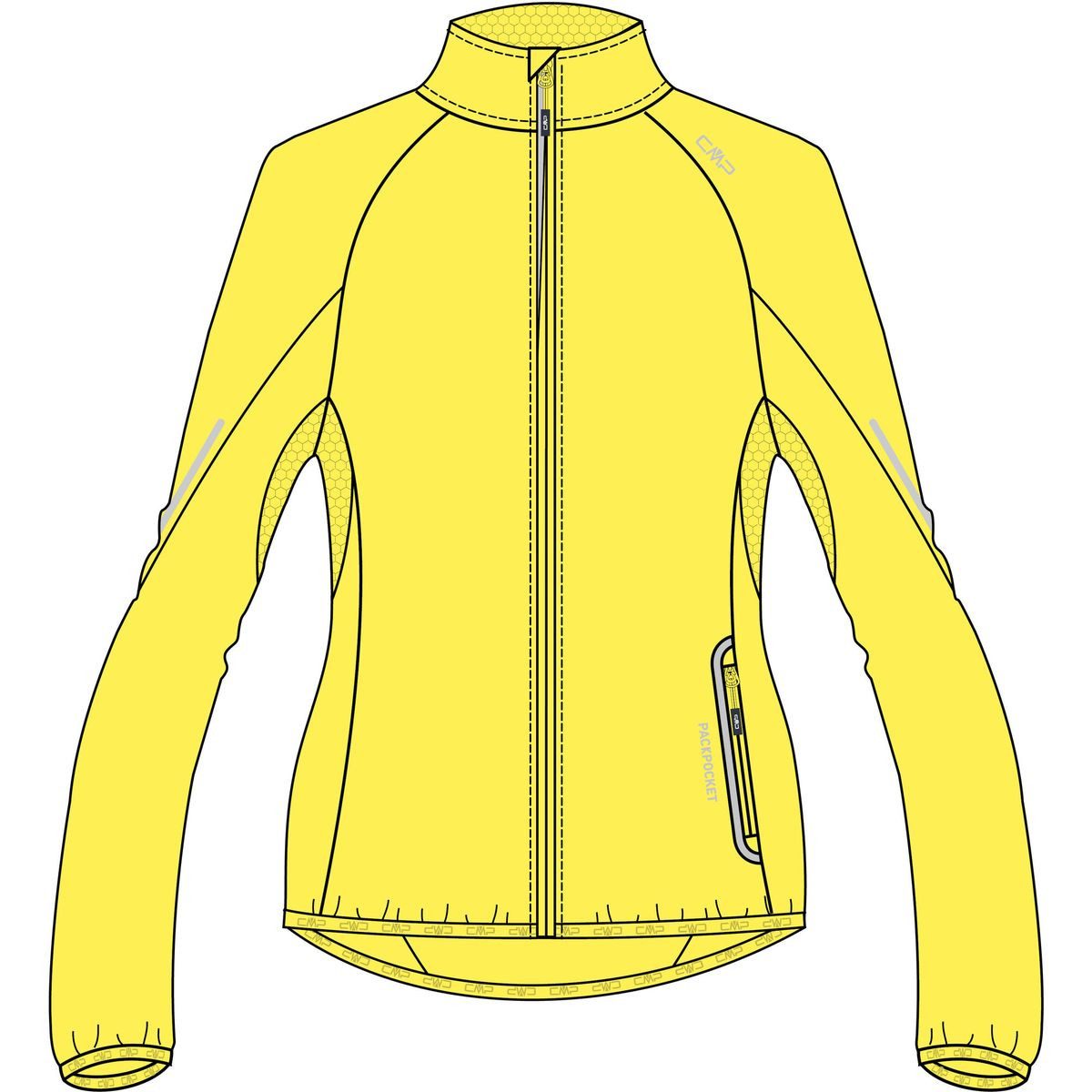 CMP Windbreaker Woman Jacket Leichte, atmungsaktive Damen-Windjacke für Outdoor-Abenteuer mit
