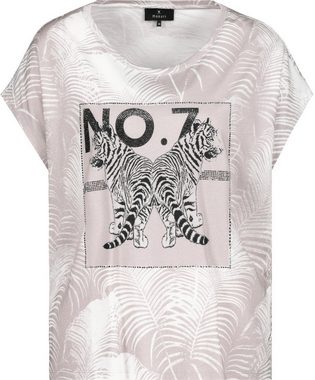 Monari T-Shirt Palmen print Shirt mit Strass