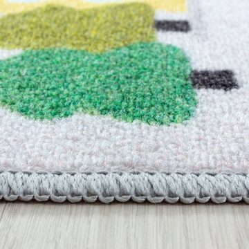 Kinderteppich Straßenteppich, Carpetsale24, Läufer, Höhe: 7 mm, Kinderteppich Straßenteppich Teppich Kinderzimmer Rutschfest Waschbar