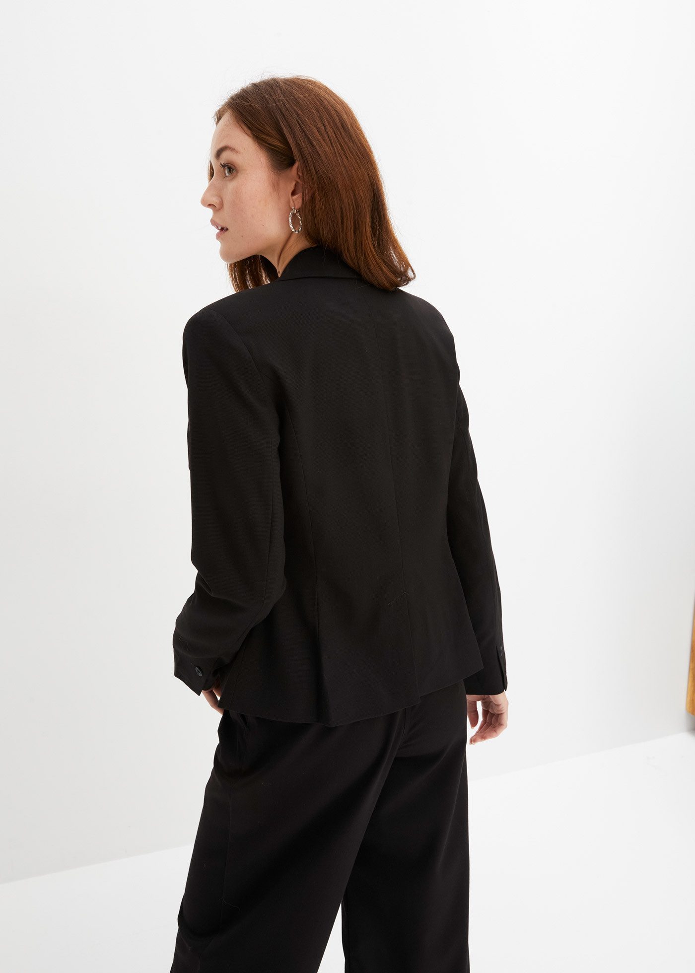 bonprix Jackenblazer festlicher Stil, schmale Passform, mit Paspeltaschen