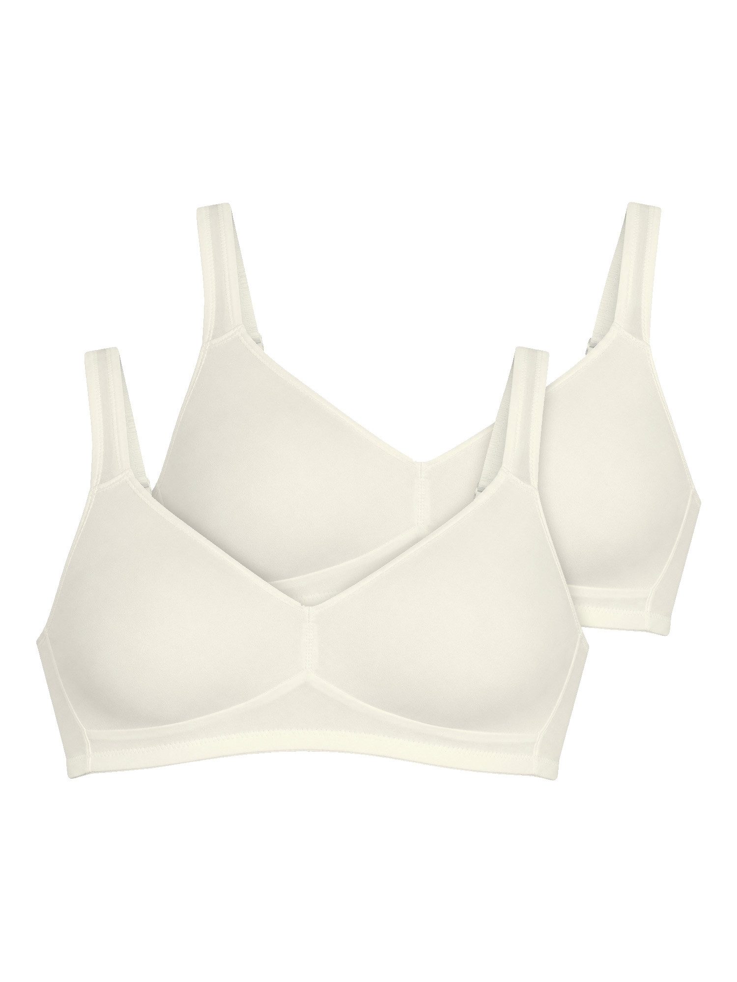 Nina Von C. Set: Bügelloser BH 2er Pack Soft BH Secret Soft & Shape (Packung, 2-tlg) ohne Bügel, doppellagige Textil Cups, nahtlos, gemoldete Cups