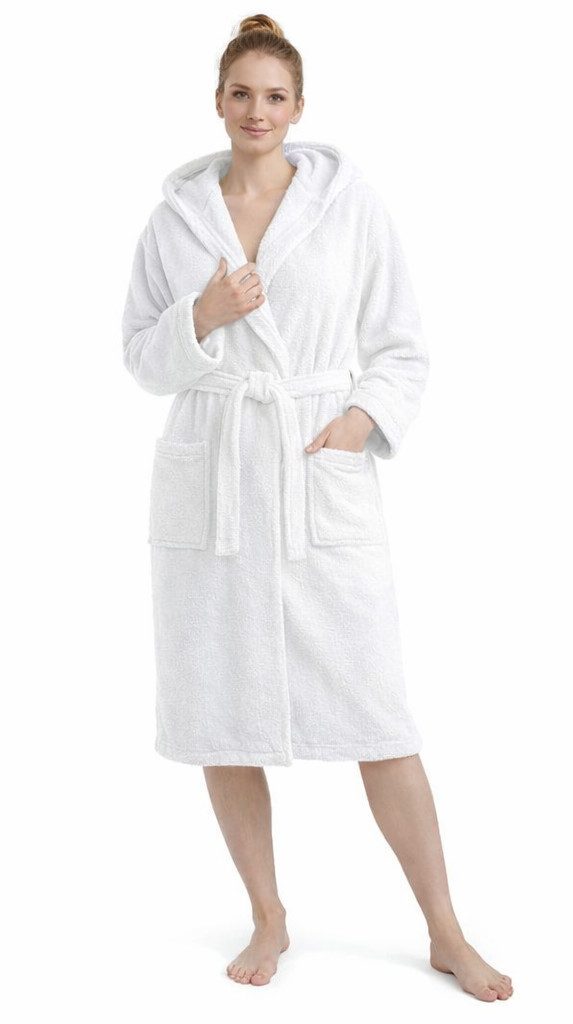 Toker Collection® Unisex-Bademantel Unisex Bademantel mit Kapuze – Komfort & Qualität für jeden Tag, Kapuze, ohne, Langform