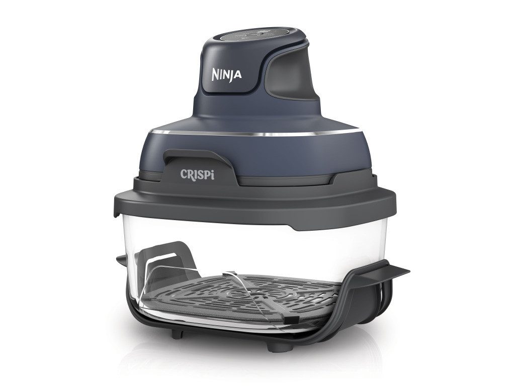 NINJA Heißluftfritteuse Ninja CRISPi 4-in-1 Tragbare Glas- Heißluftfritteuse Cyber Space