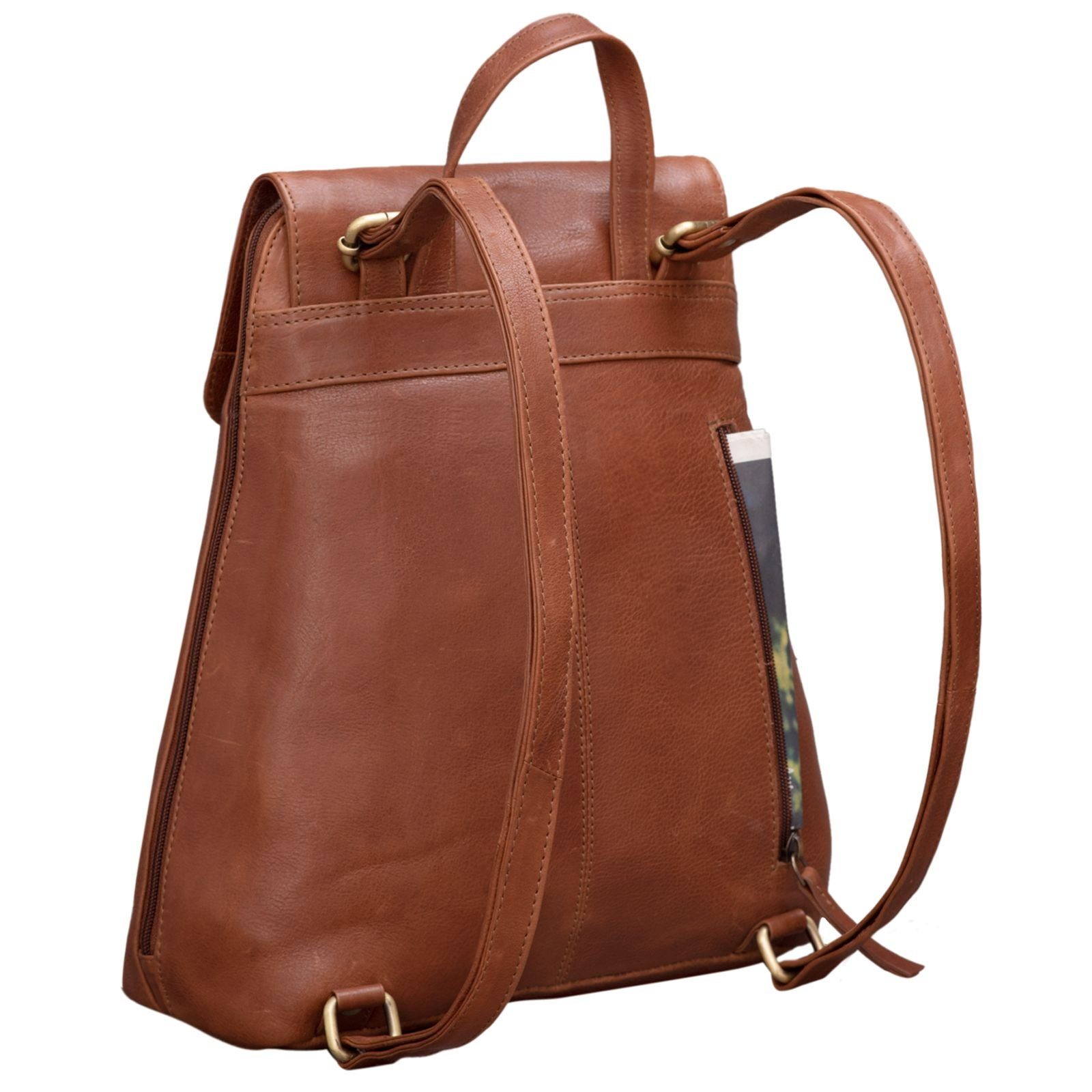 STILORD Cityrucksack "Victoria II" Lederrucksack Damen Vintage