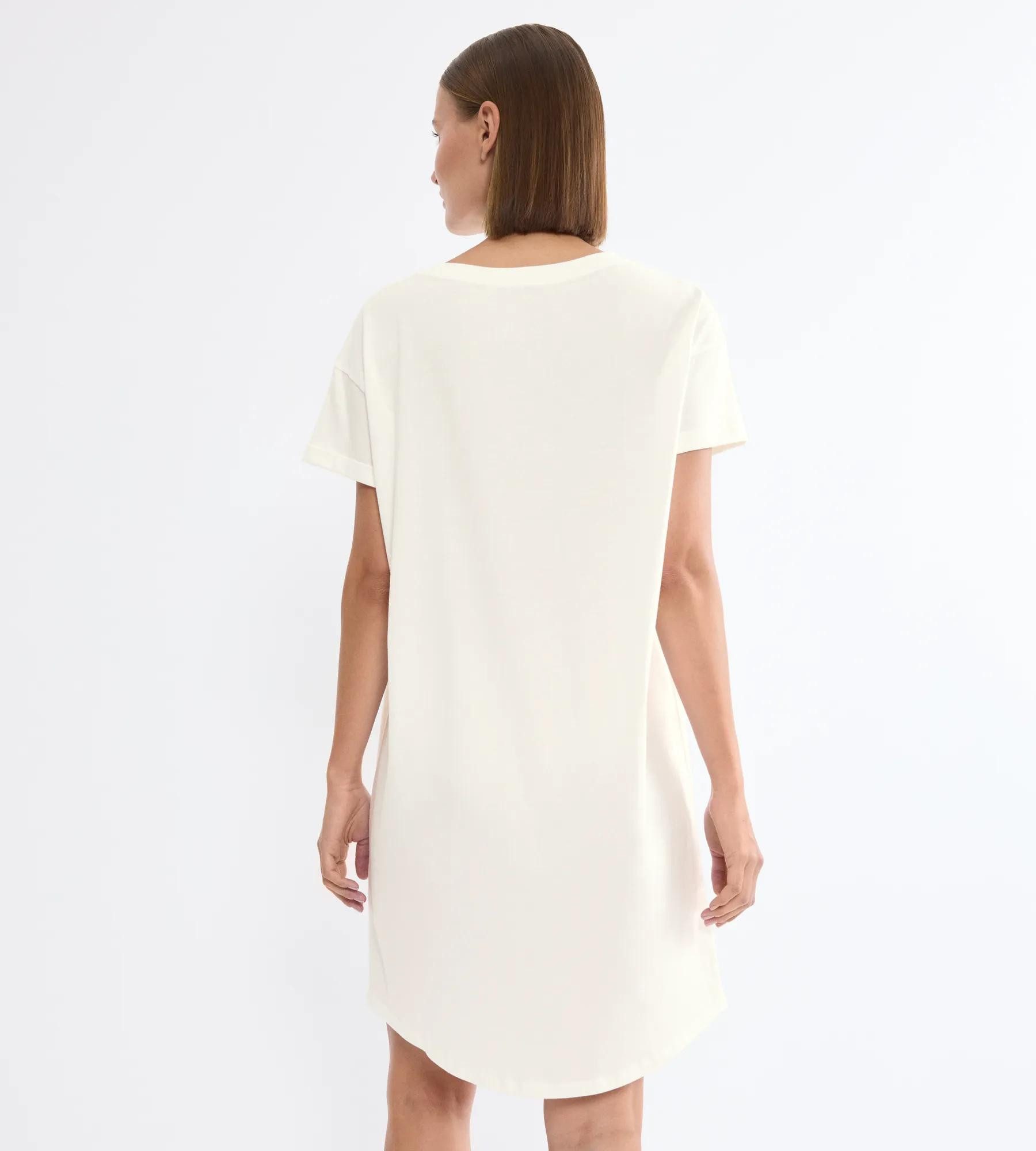 Triumph Nachthemd Nightdresses NDK X weich, atmungsaktiv, gerippter Rundhalsausschnitt, Kurzarm