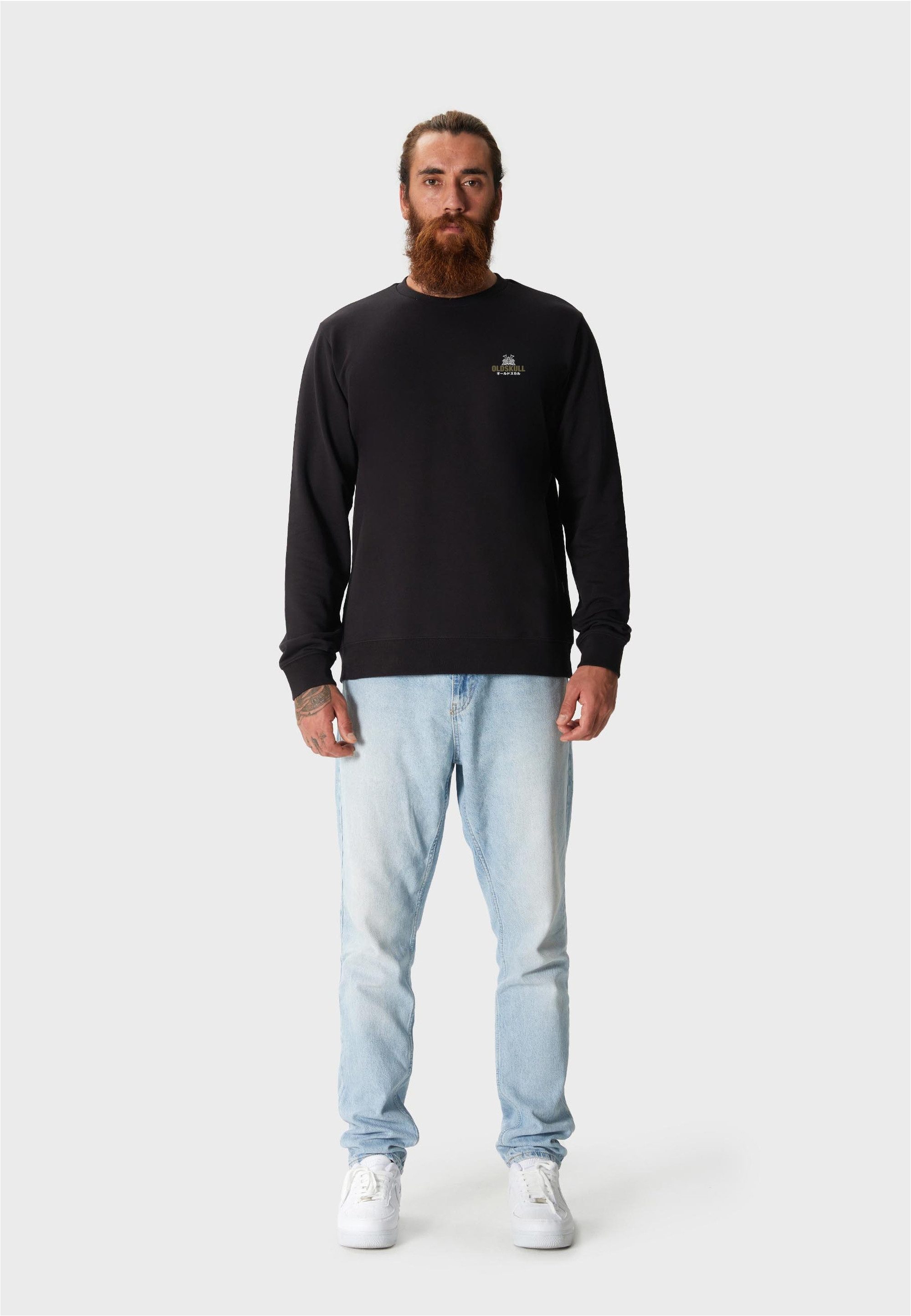Oldskull Sweatshirt Basic Oldskull Samurai Logo unverkennbare Oldskull-Opti günstig online kaufen