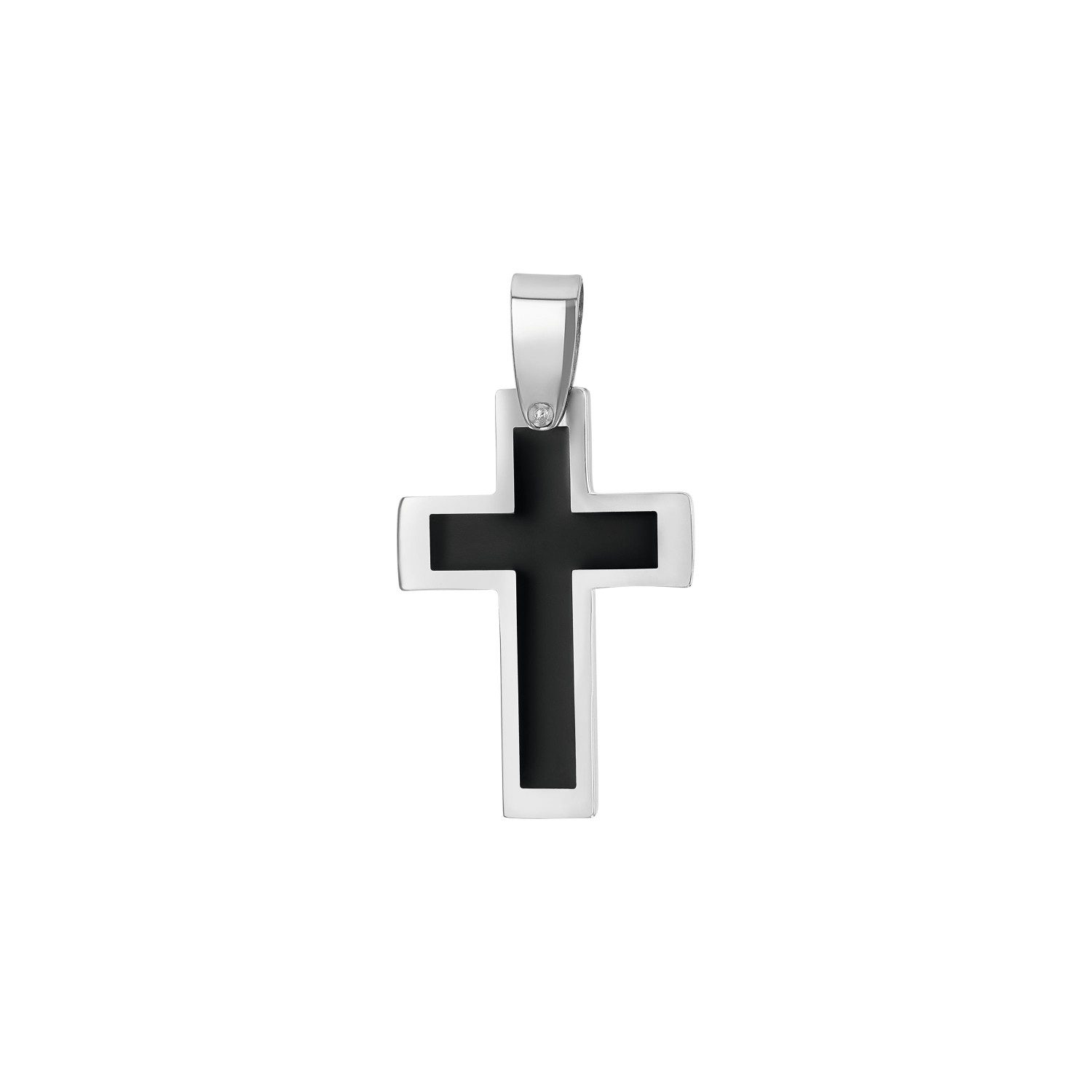 Amor Kettenanhänger Amor Motivanhänger für Herren, Edelstahl, Kreuz (Motivanhänger, 1-tlg)