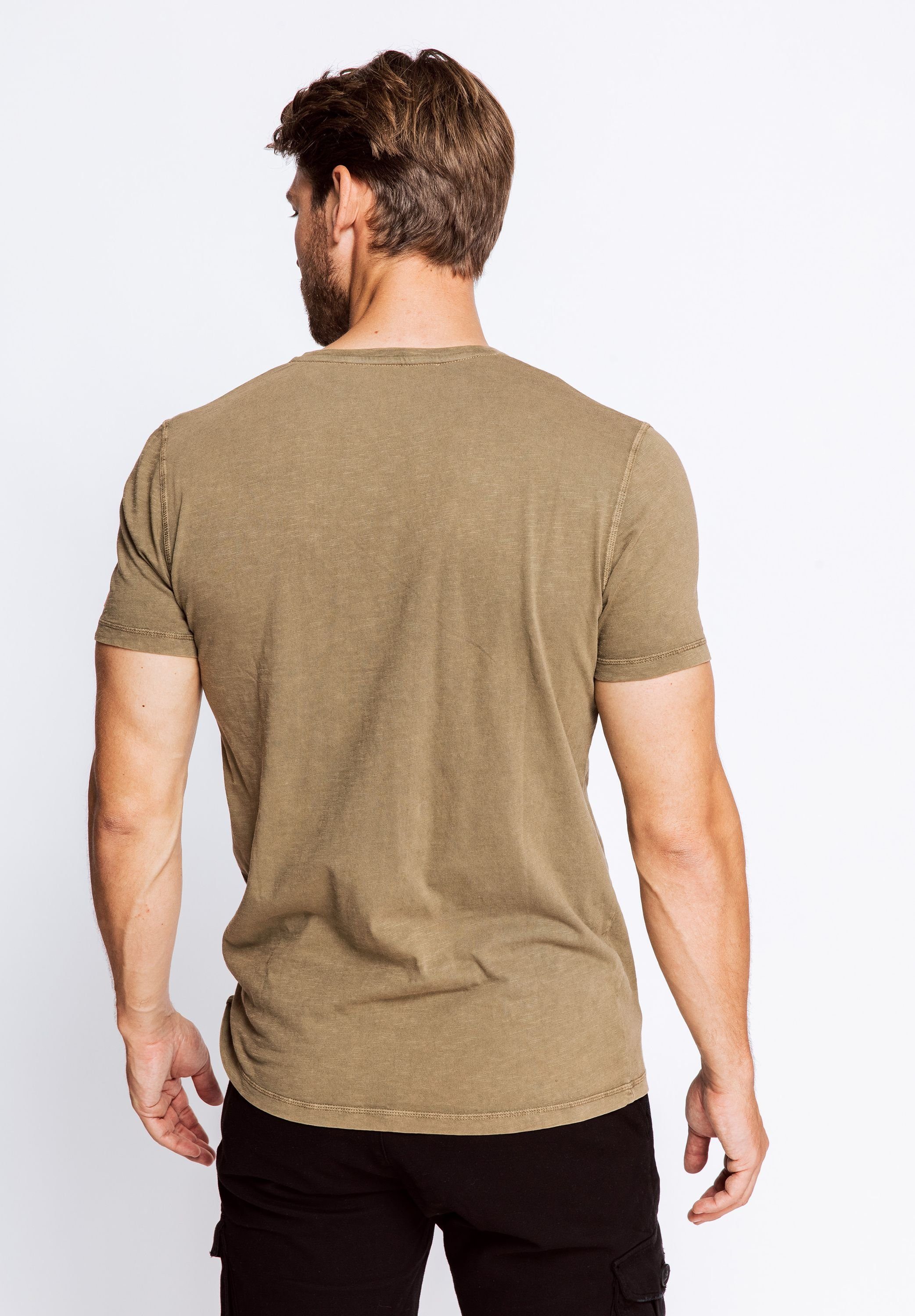 Zhrill Olive DIEGO (0-tlg) Longshirt T-Shirt