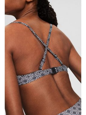Esprit Bügel-Bikini-Top Bikinitop mit wattierten Bügel-Cups und Print