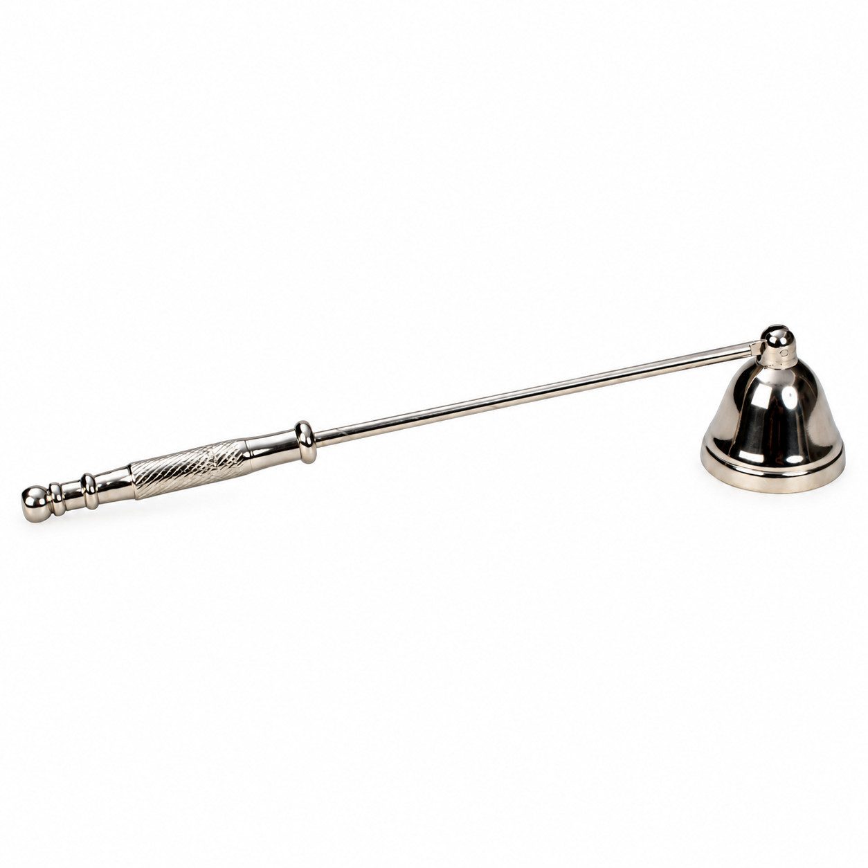 Mel-O-Design Kerzenhalter Eleganter Kerzenlöscher aus Metall 26cm (in Antik Silber oder Antik Gold, Löscher), für Kerzen