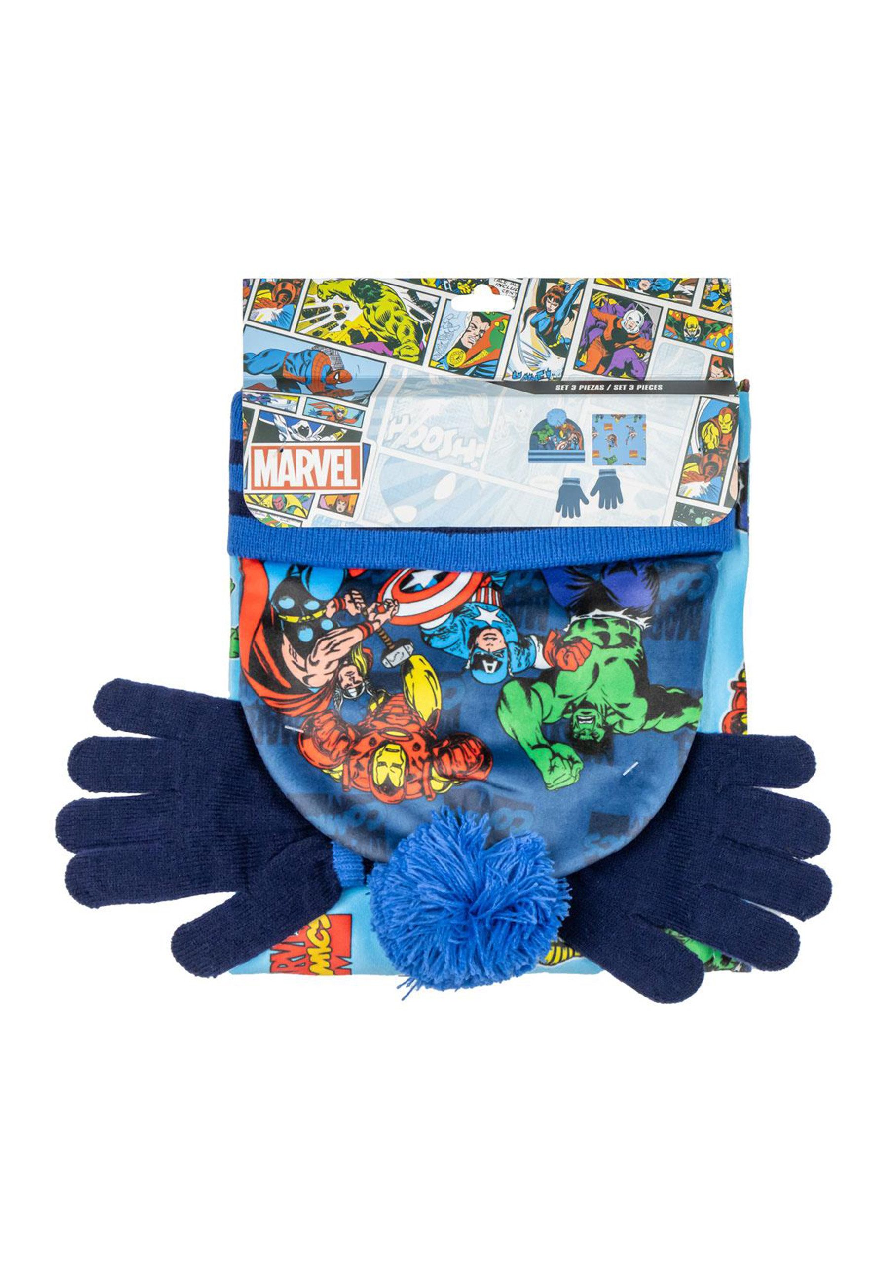 Disney Schlupfmütze 3 Satz Stücke Snood Avengers (Set)