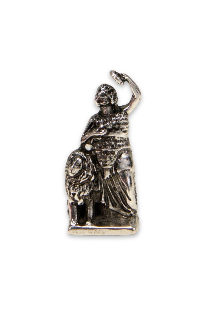 Alpenflüstern Trachtenweste Ansteck-Pin - BAVARIA - silber antik