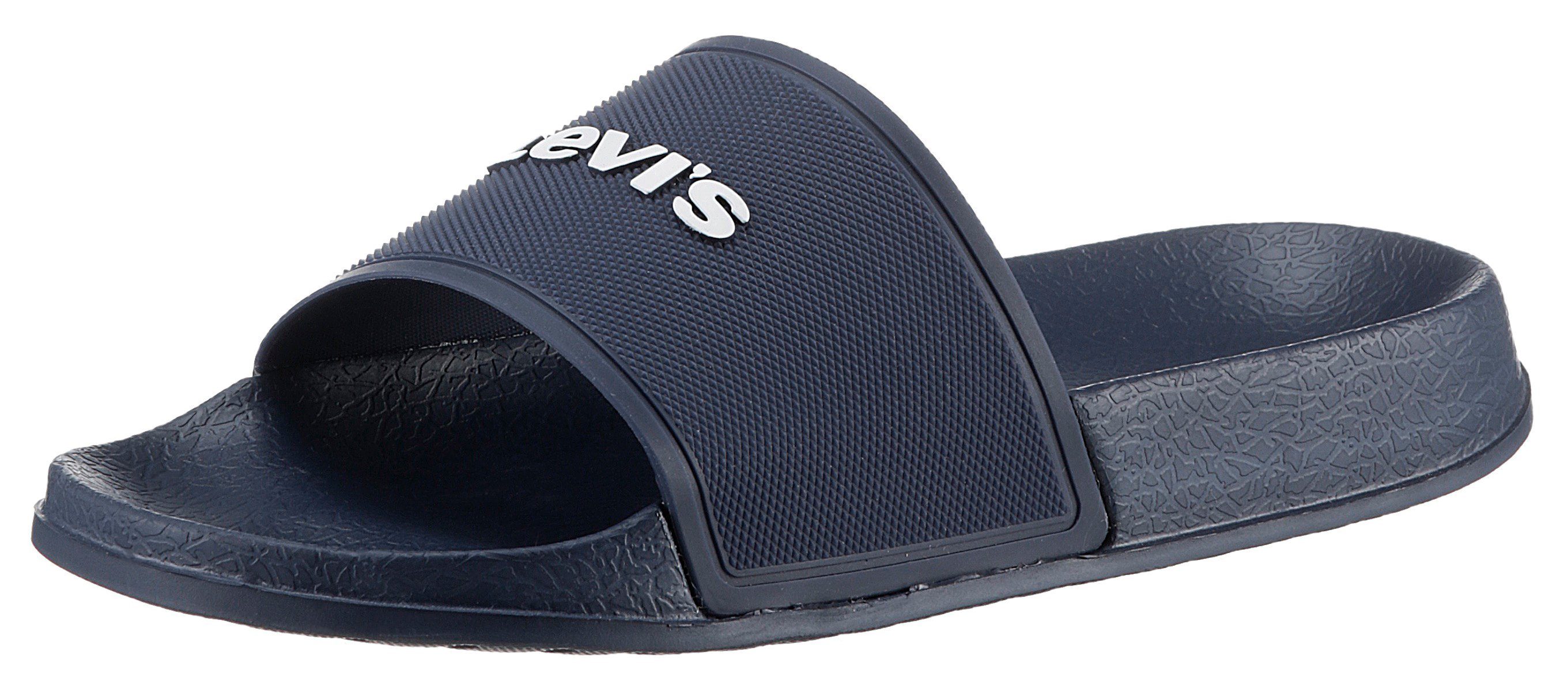 Levi's® Kids Levi´s POOL Badepantolette, Sommerschuh, Schlappen, Badeschuh, Poolslides mit Kontrast-Logo