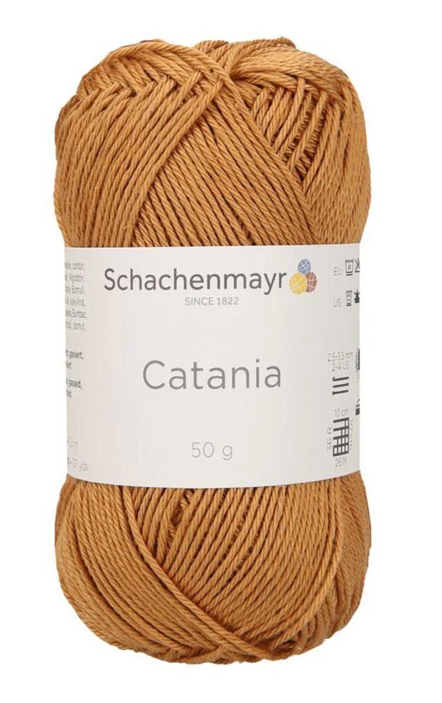 Schachenmayr Catania Baumwollgarn Häkelwolle, 125,00 m (50g reine Baumwolle zum Stricken und Häkeln, Wolle zum Handarbeiten), Handstrickgarn, Strickgarn, Häkelgarn