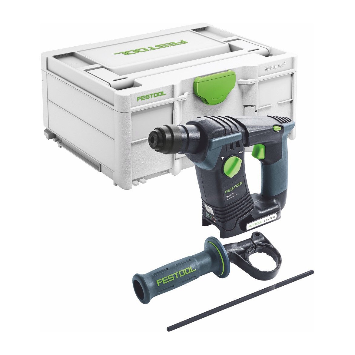FESTOOL Akku-Bohrhammer BHC 18 Basic Akku Bohrhammer 18 V 25 Nm 1,8 J SDS Plus Brushless (57
