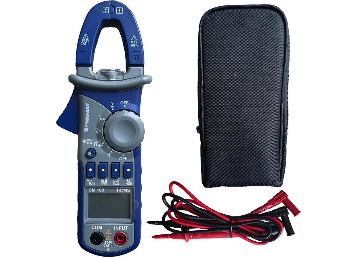 PROMAT Multimeter CM 100, TRUE RMS Min-/Max bis 60 Mohm LCD 4-stellig