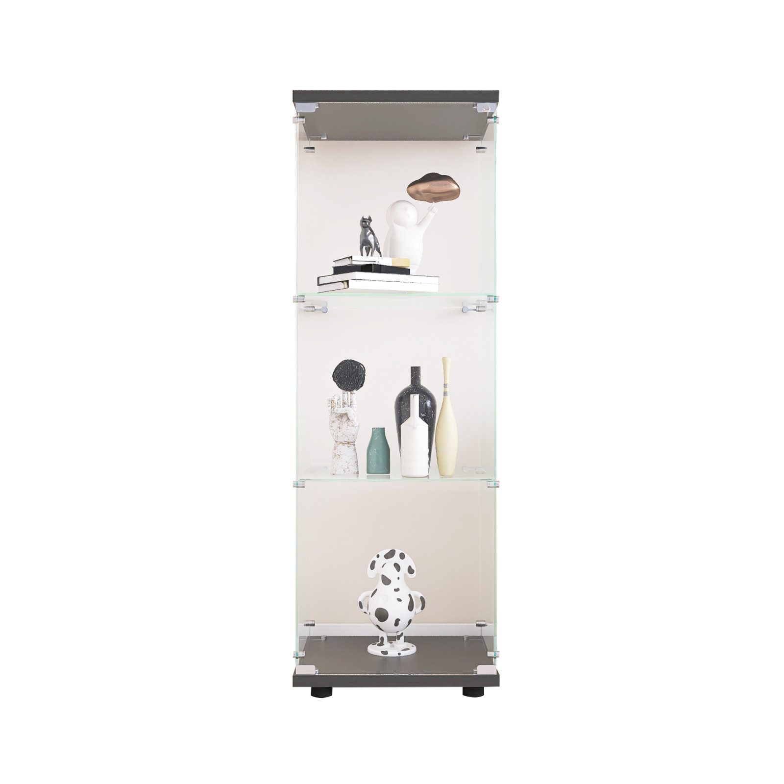 Furnishings Home Glasvitrine Vitrine Doppeltür Hoch günstig online kaufen