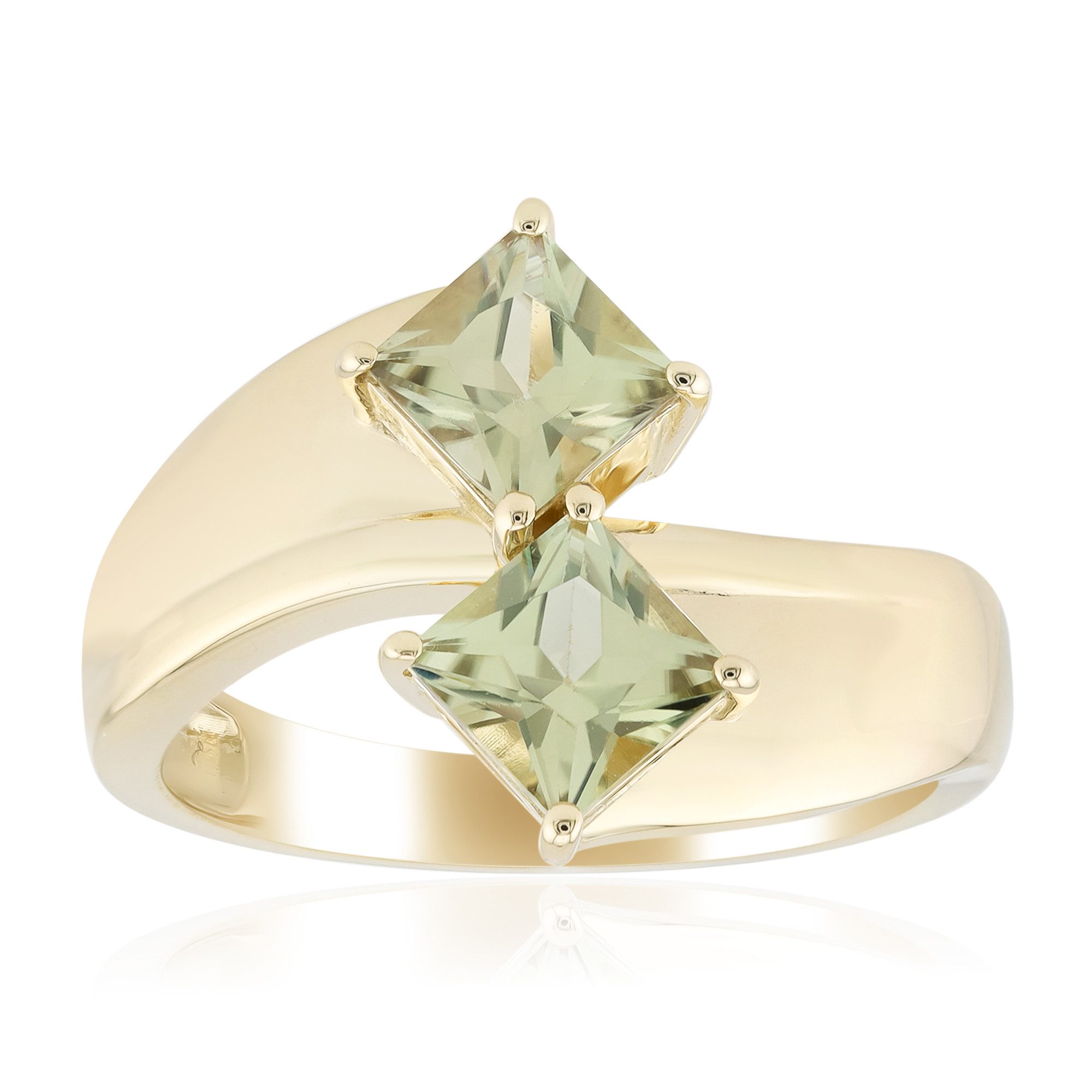 Cavill Goldring Schicker Diaspora-Ring aus Gelbgold, Türkei, 1,241 ct (1-tlg)