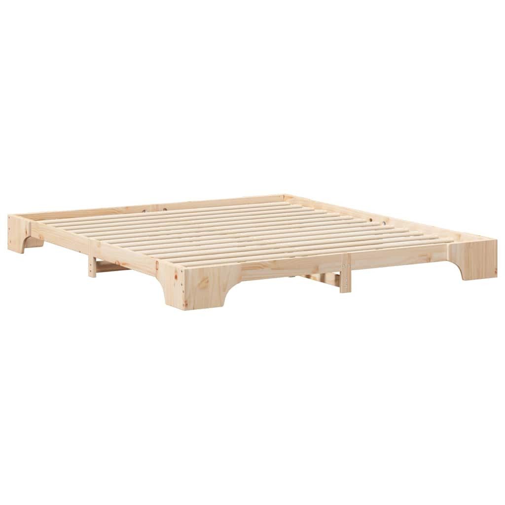 vidaXL Bett Bodenbettgestell Braun 180 x günstig online kaufen