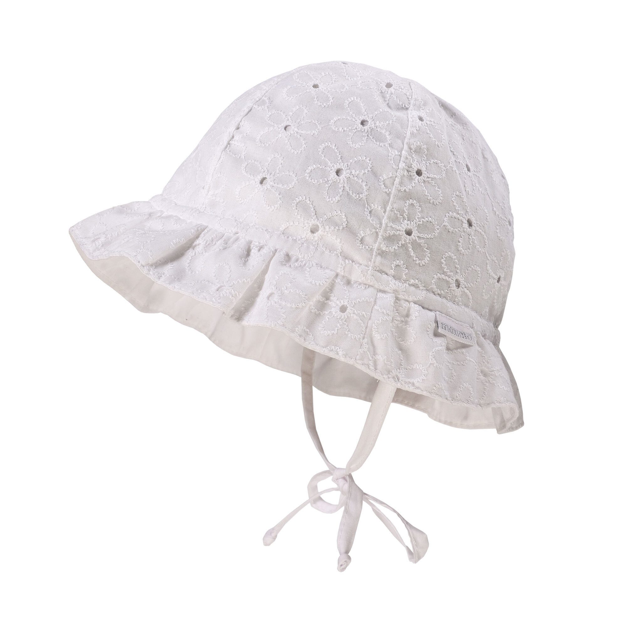 MAXIMO Fischerhut GOTS BABY GIRL-Flapper, festiv Bindeband, Futter (1-St) Festiv