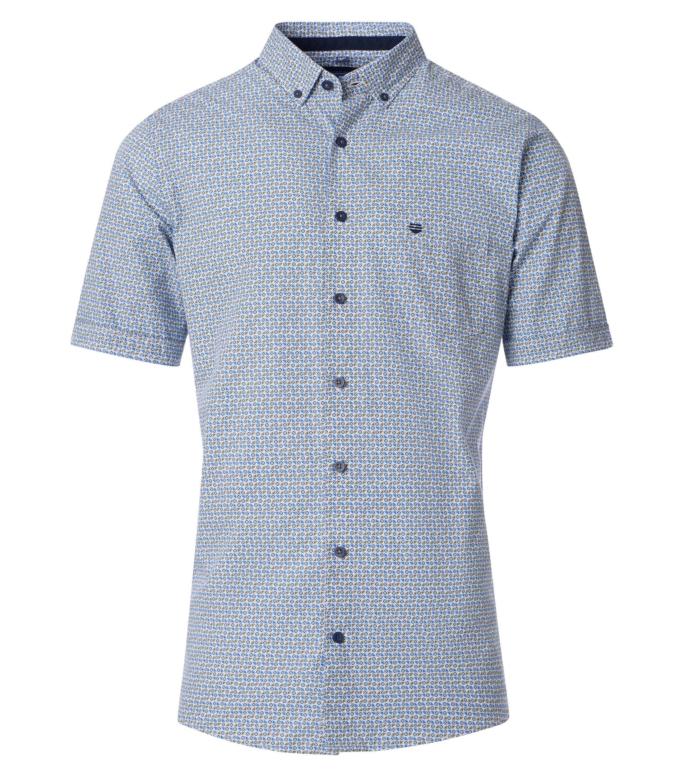 Kurzarmhemd Druck Modern Fit