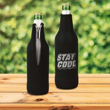 kwmobile Outdoor-Flaschenkühler 2x 330-500ml Flasche Flaschenkühler, für Bier und andere Getränke - Neopren Kühler