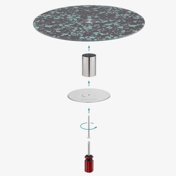 Navaris Tortenplatte Navaris Tortenplatte drehbar 360° aus Glas - Drehteller Ø 30cm, Glas, (1-tlg)