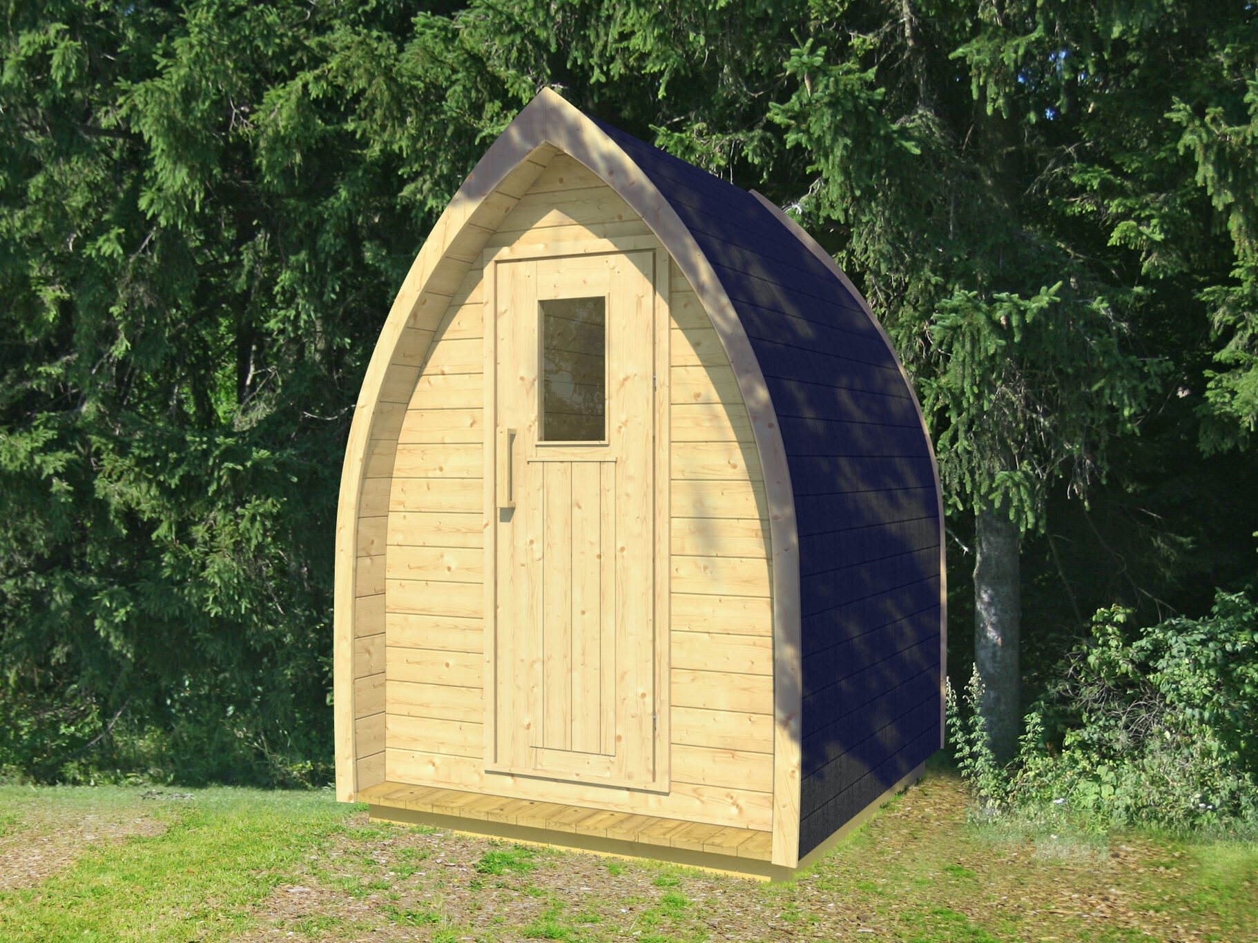 Fjordholz Gartenhaus Toilet
