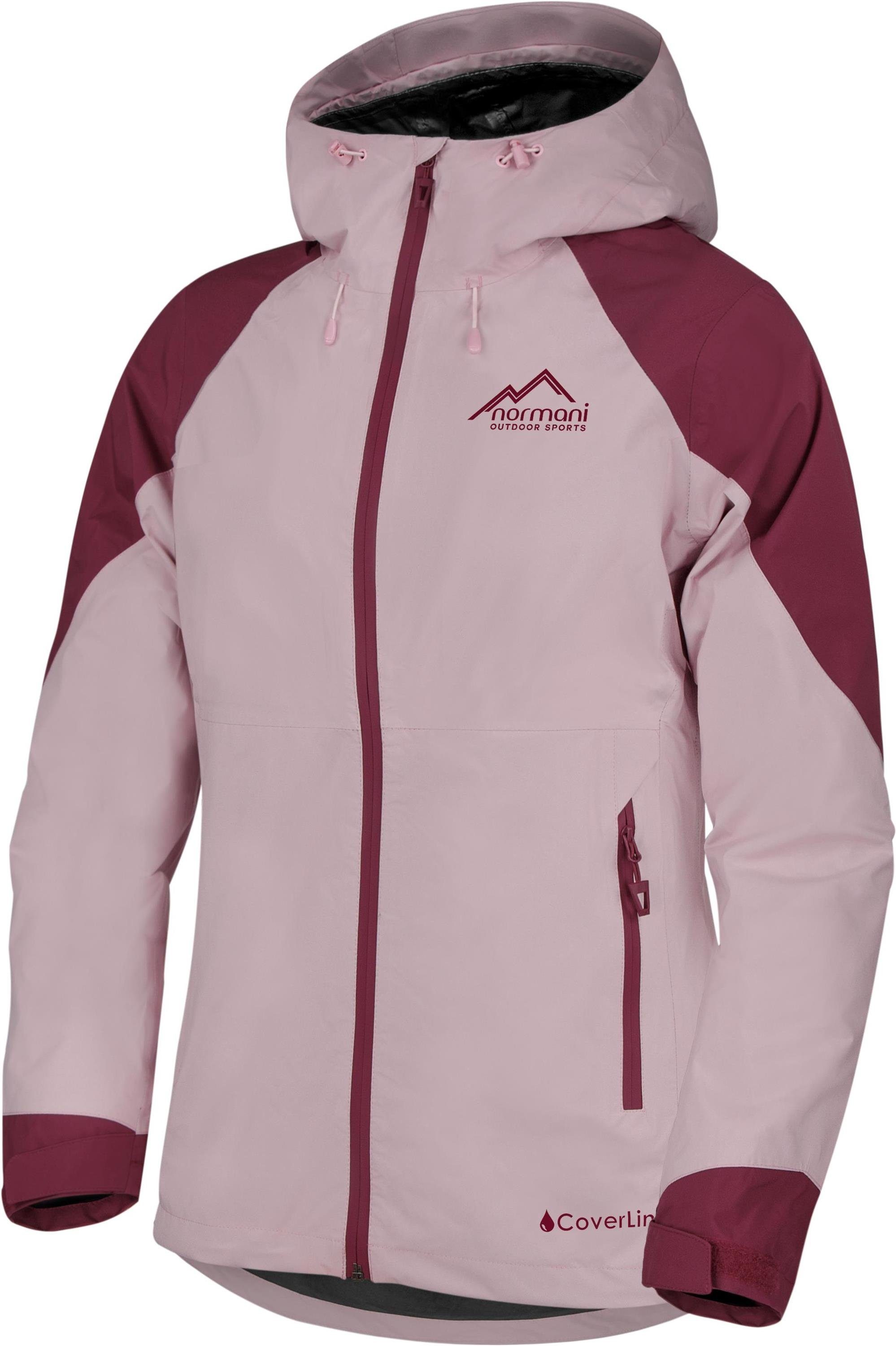 normani Regenjacke Damen Regenjacke Limerick leichte, atmungsaktive Outdoorjacke mit Kapuze - Wassersäule: 20000 mm