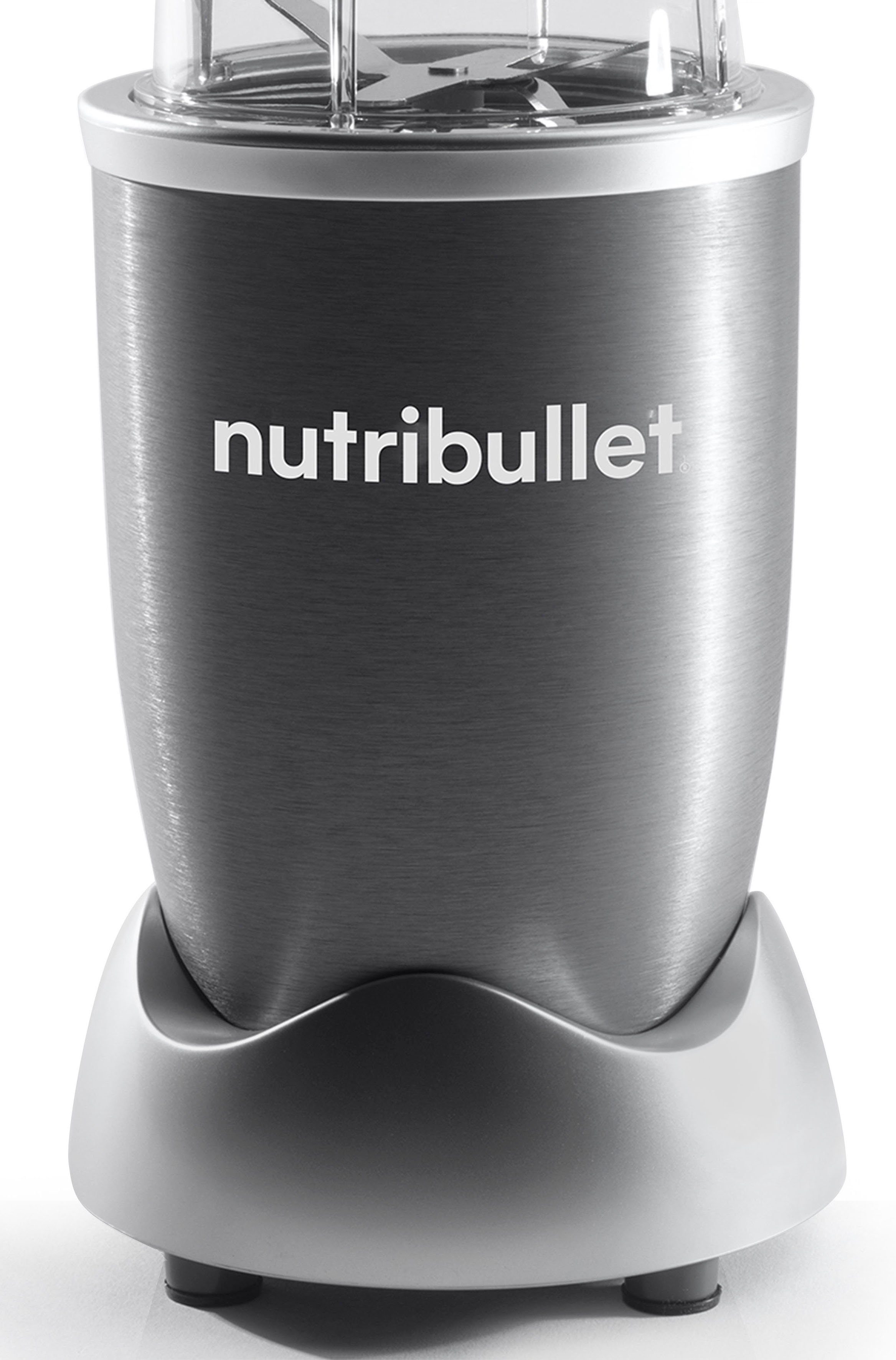 nutribullet Smoothie-Maker Original NB606DG - kompakter Mixer, 600W, 3 Zubehörteile, Dunkelgrau, 600 W, für Smoothies, Dips und vieles mehr; 700 ml To-Go Becher