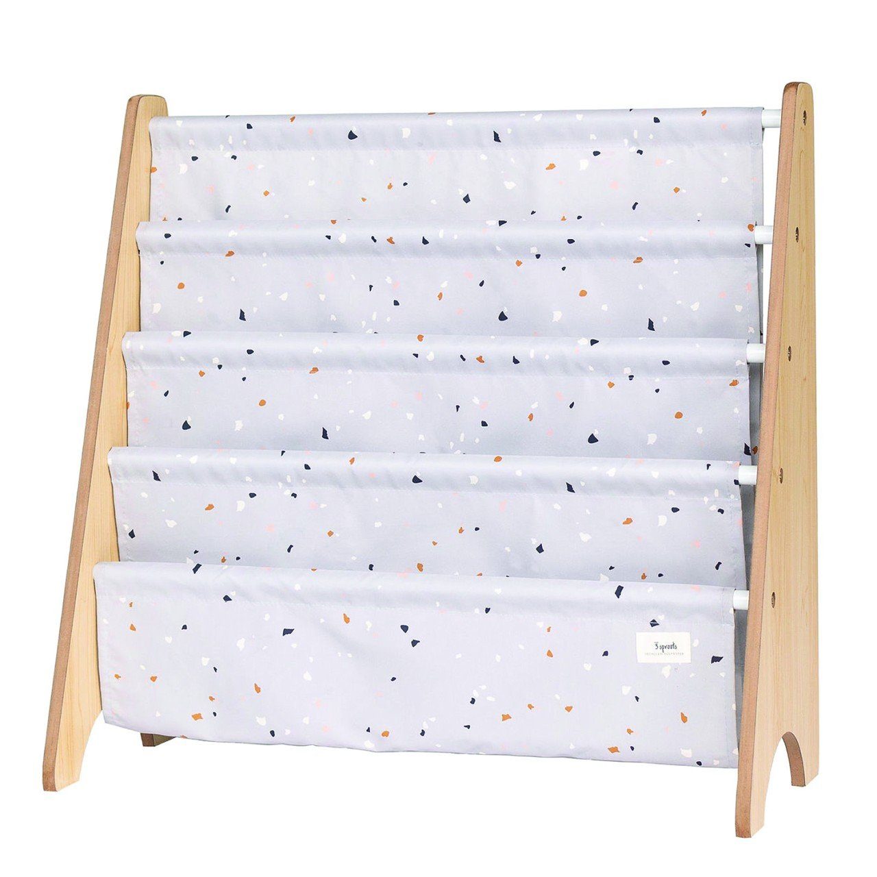 3 Sprouts Bücherregal 3 Sprouts - Bücherregal Terrazzo Light Gray, recycled