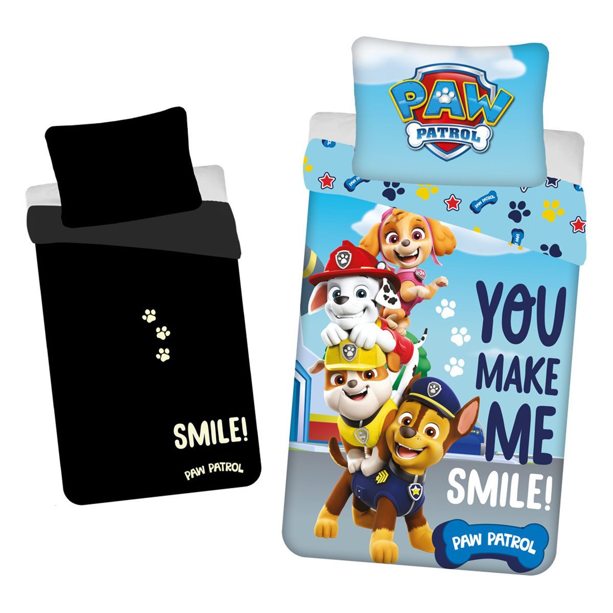 PAW PATROL Kinderbettwäsche Paw Patrol, Renforcé, 2 teilig