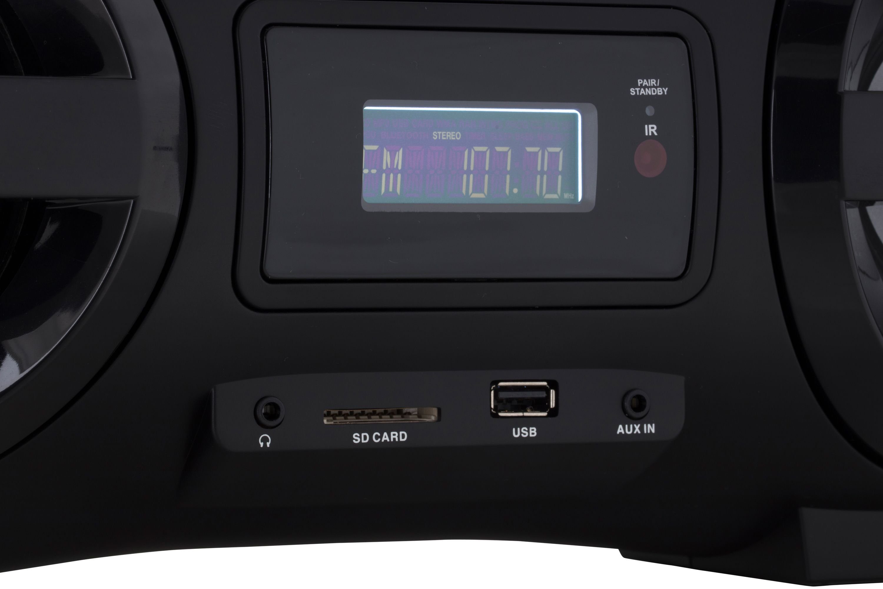 UNIVERSUM* BB 500 CD-Player (Boombox mit Radio, CD, MP3, Bluetooth, USB, AUX, Disco LED) – Bild 5 von 5