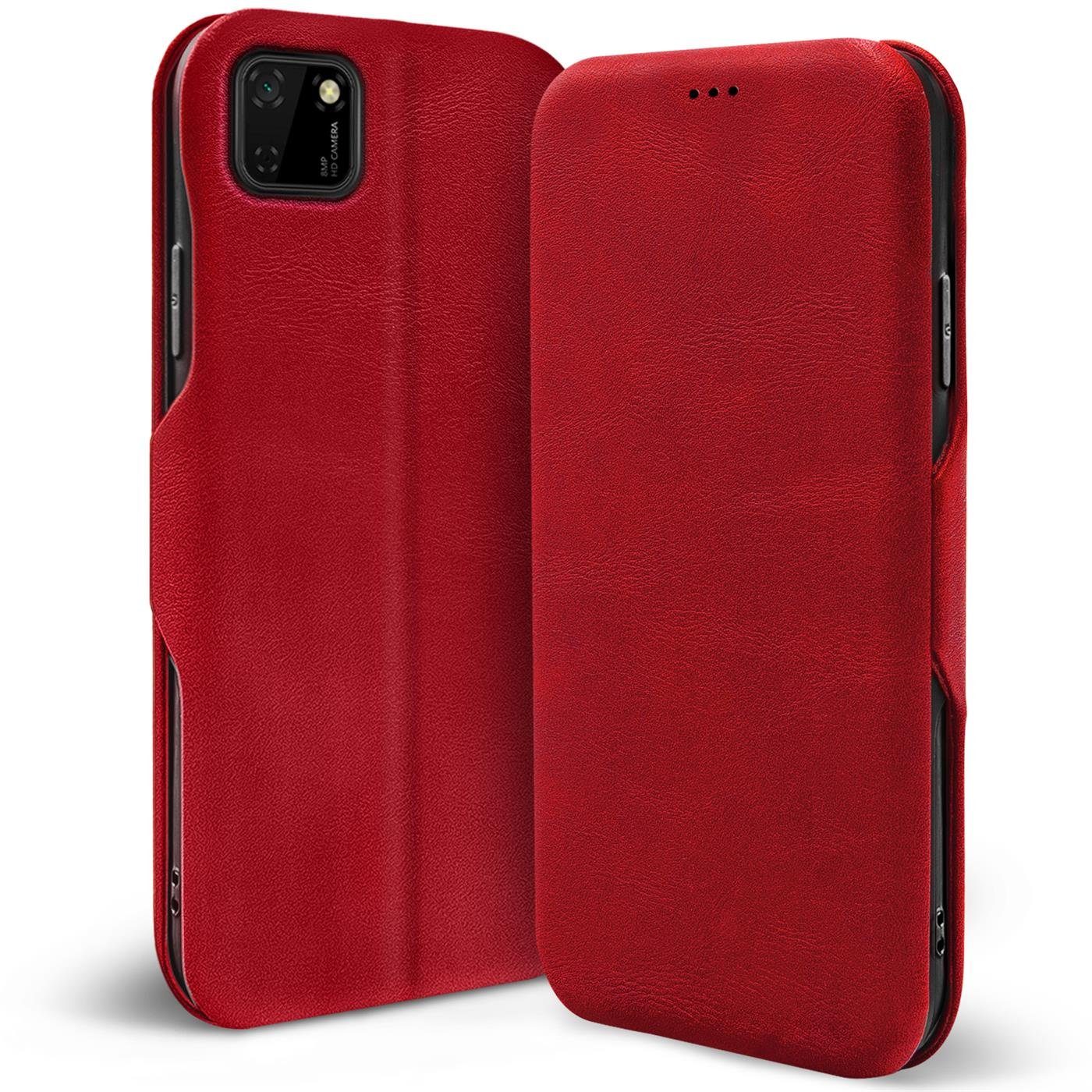CoolGadget Handyhülle Business Premium Hülle für Huawei Y5P 5,45 Zoll, Handy Tasche mit Kartenfach für Y5p Schutzhülle