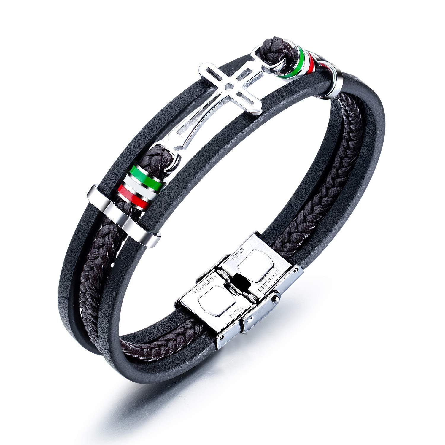 Leway Armband »Herren Armband Armreif schwarz für Männer, geflochten  Infinity Breites Wickelarmband Tolles Geschenke« online kaufen | OTTO