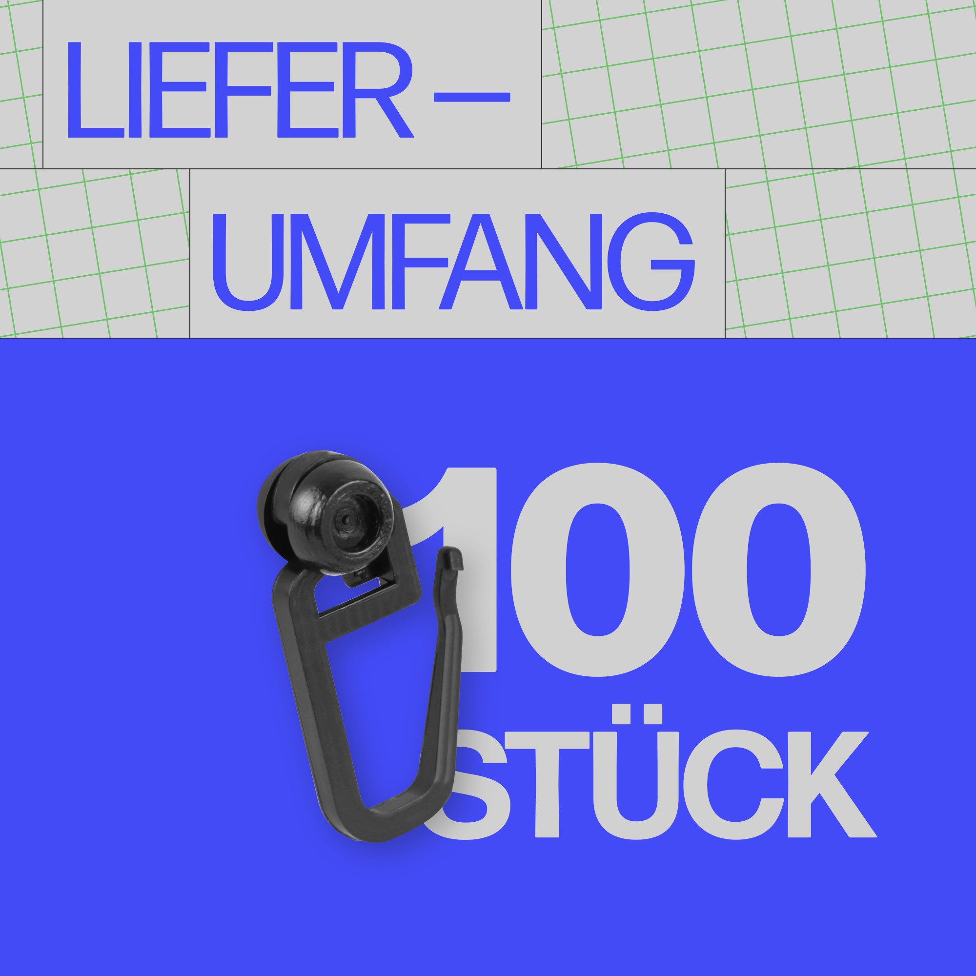 Bestlivings Gardinenröllchen Rollendurchmesser Ø8mm, Gardinenschienen mit Innenlauf, (100-St), für Innenlauf 4–6mm (Weiß) für Kräuselband, Faltenband, Universal – Bild 2 von 5