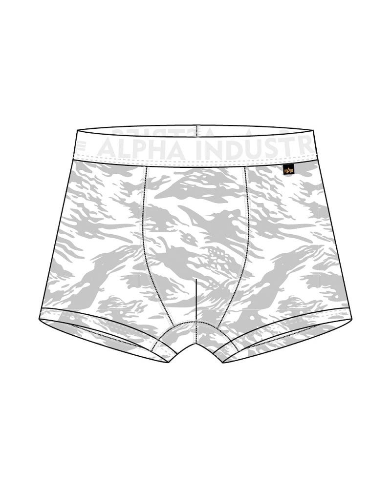 Alpha Industries Boxershorts Graphic AOP weiss Herren - 2er Pack
